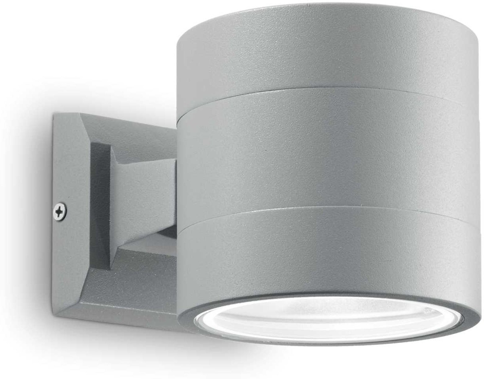 Udendørs væglampe Ideal Lux Snif Round IP54 grå G9 aluminium