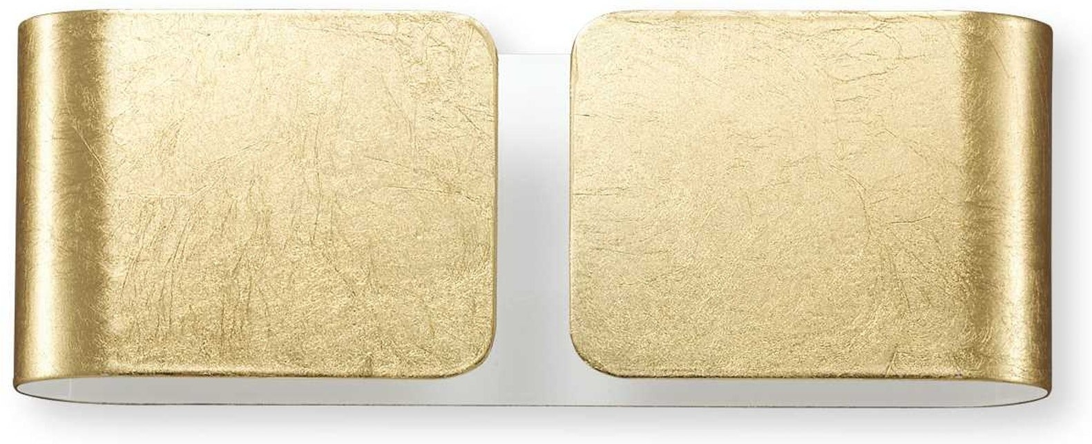 Væglampe Ideal Lux Clip guld metal L25ÃH9ÃB8 cm