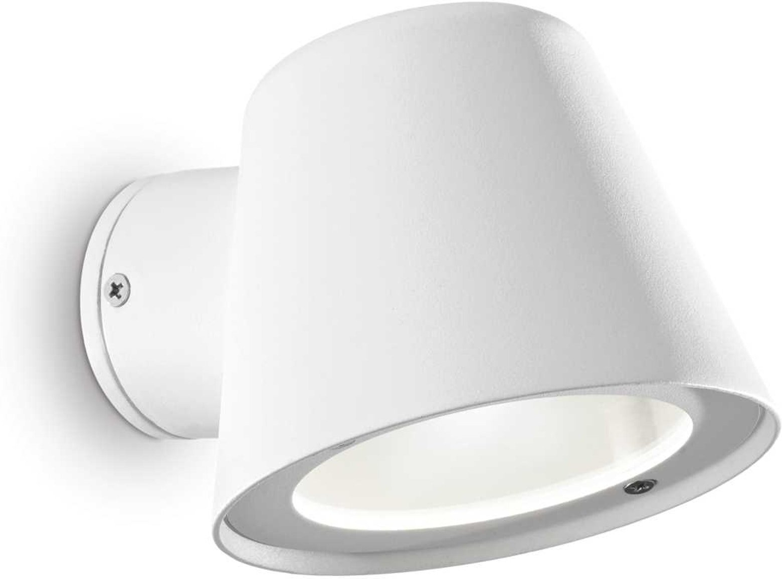 Udendørs væglampe Ideal Lux Gas hvid aluminium IP43 GU10-fatning