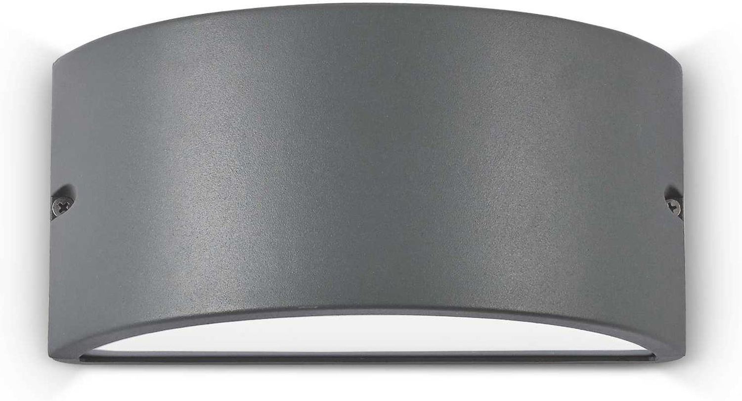Udendørs væglampe/murarmatur Ideal Lux Rex-2 antracit IP44 aluminium E27