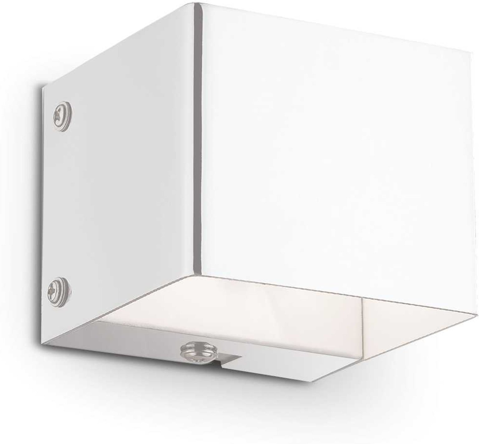 Væglampe Ideal Lux Flash hvid mat metal op- og nedlys inkl. G9-pære 300 lm IP20 7x7x6 cm