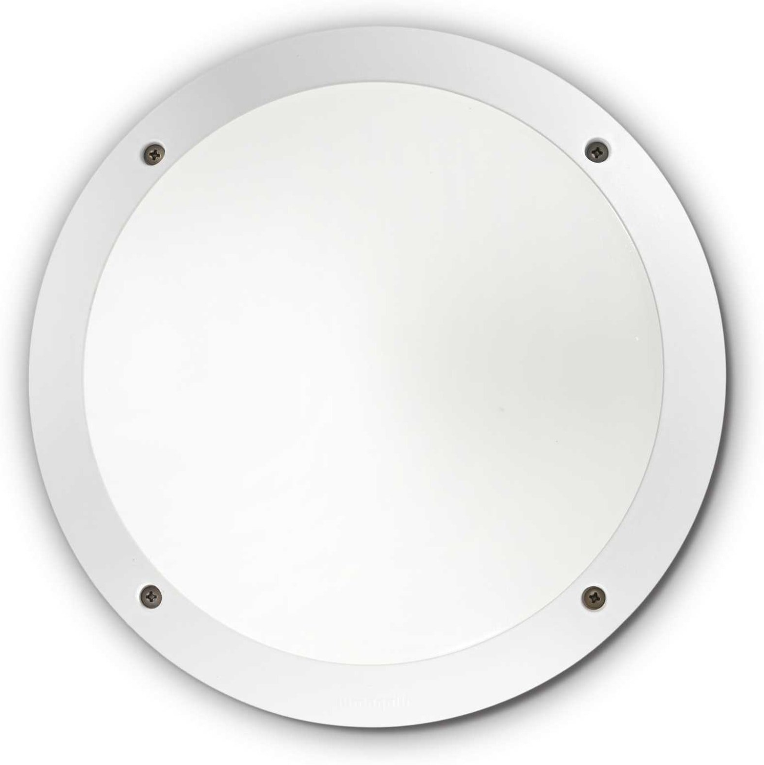 Udendørs væglampe Ideal Lux Polar Ø30 cm IP66 hvid med E27-fatning