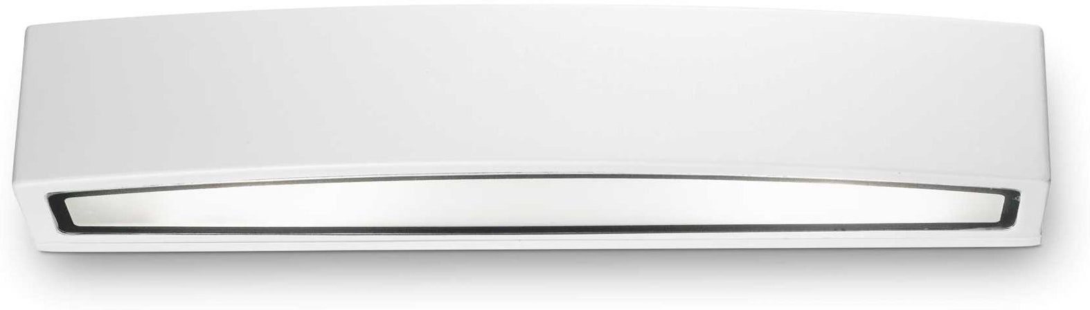 Udendørs væglampe Ideal Lux Andromeda IP54 aluminium hvid 45x9,5x8 cm