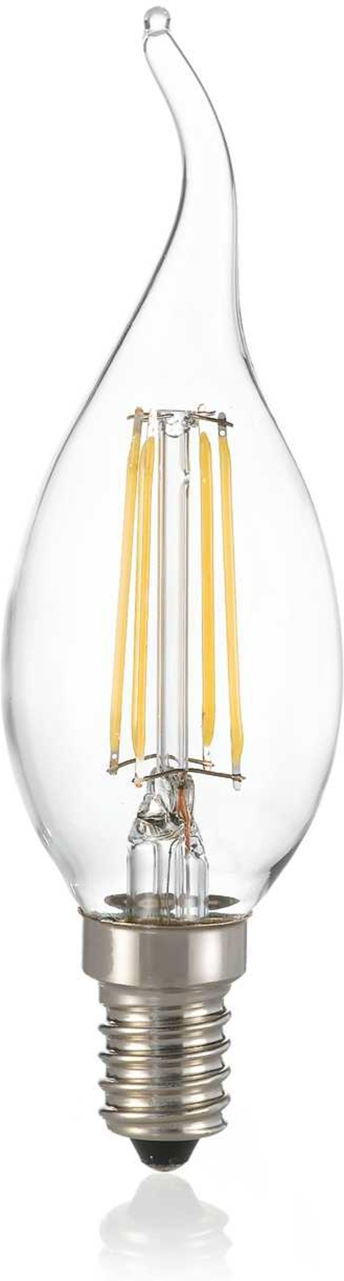 Lyspære Ideal Lux E14 LED filament vintage Ø35Ã115 mm 4W 430 lm 3000K CRI80 glas