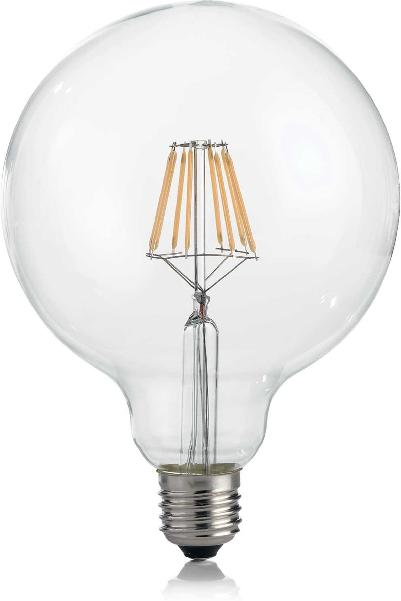 Lyspære Ideal Lux E27 LED 8W 1020 lm 3000K Ø125x170 mm gennemsigtigt glas