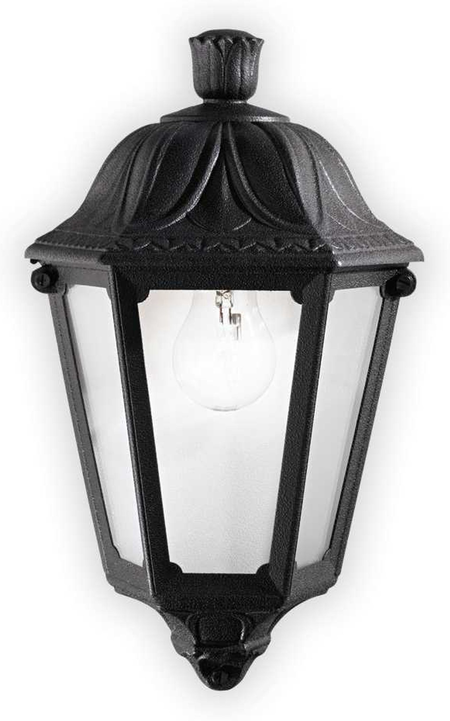Udendørs væglampe Ideal Lux Dafne IP55 sort plast H35ÃB13ÃL22 cm E27