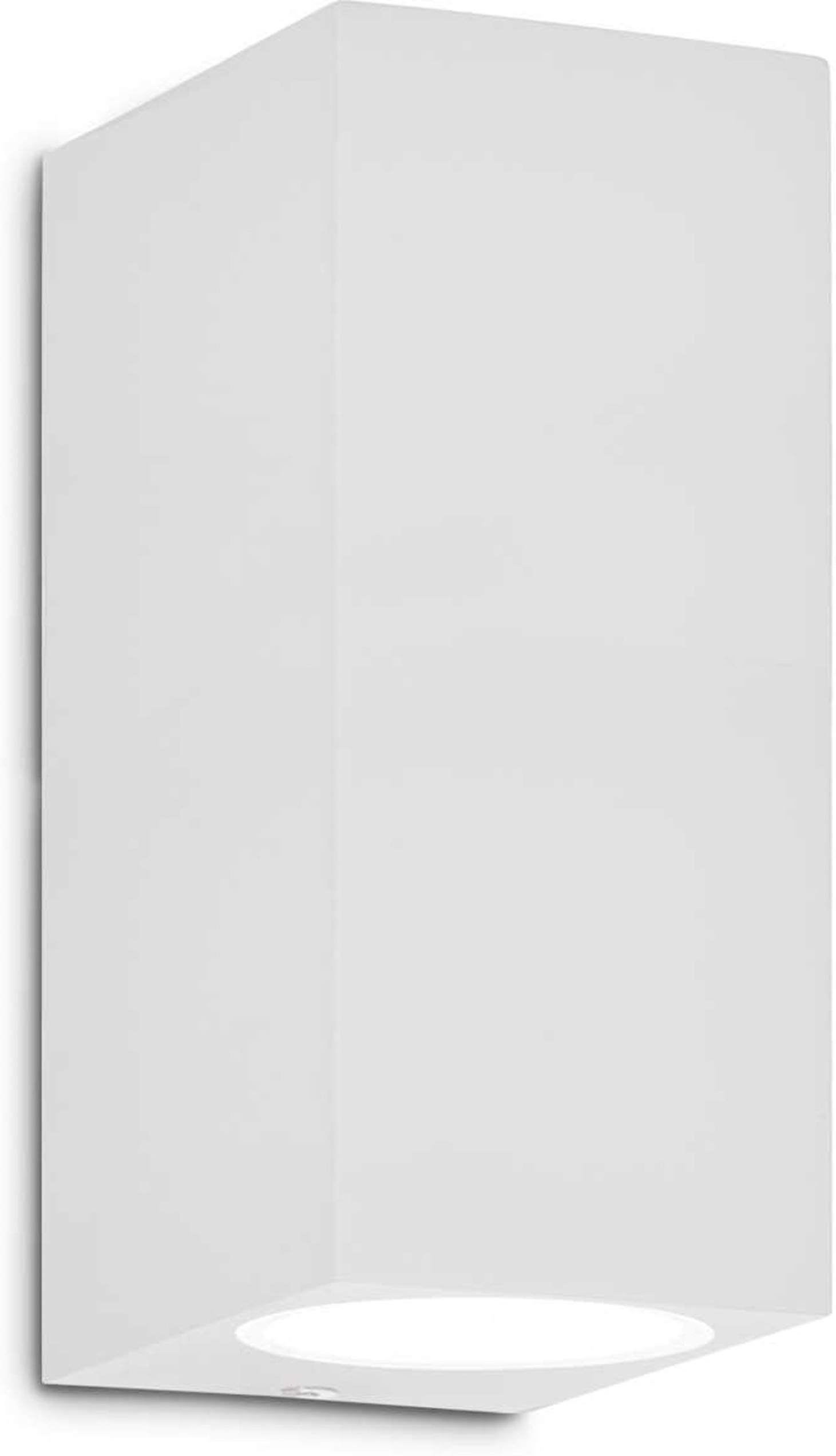 Udendørs væglampe Ideal Lux Up hvid aluminium IP44 kompakt 15x9,5x6,5 cm