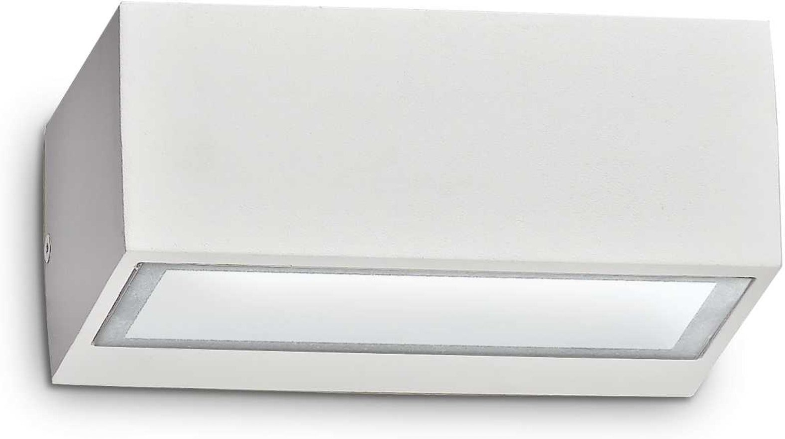 Udendørs væglampe Ideal Lux Twin, hvid aluminium IP44