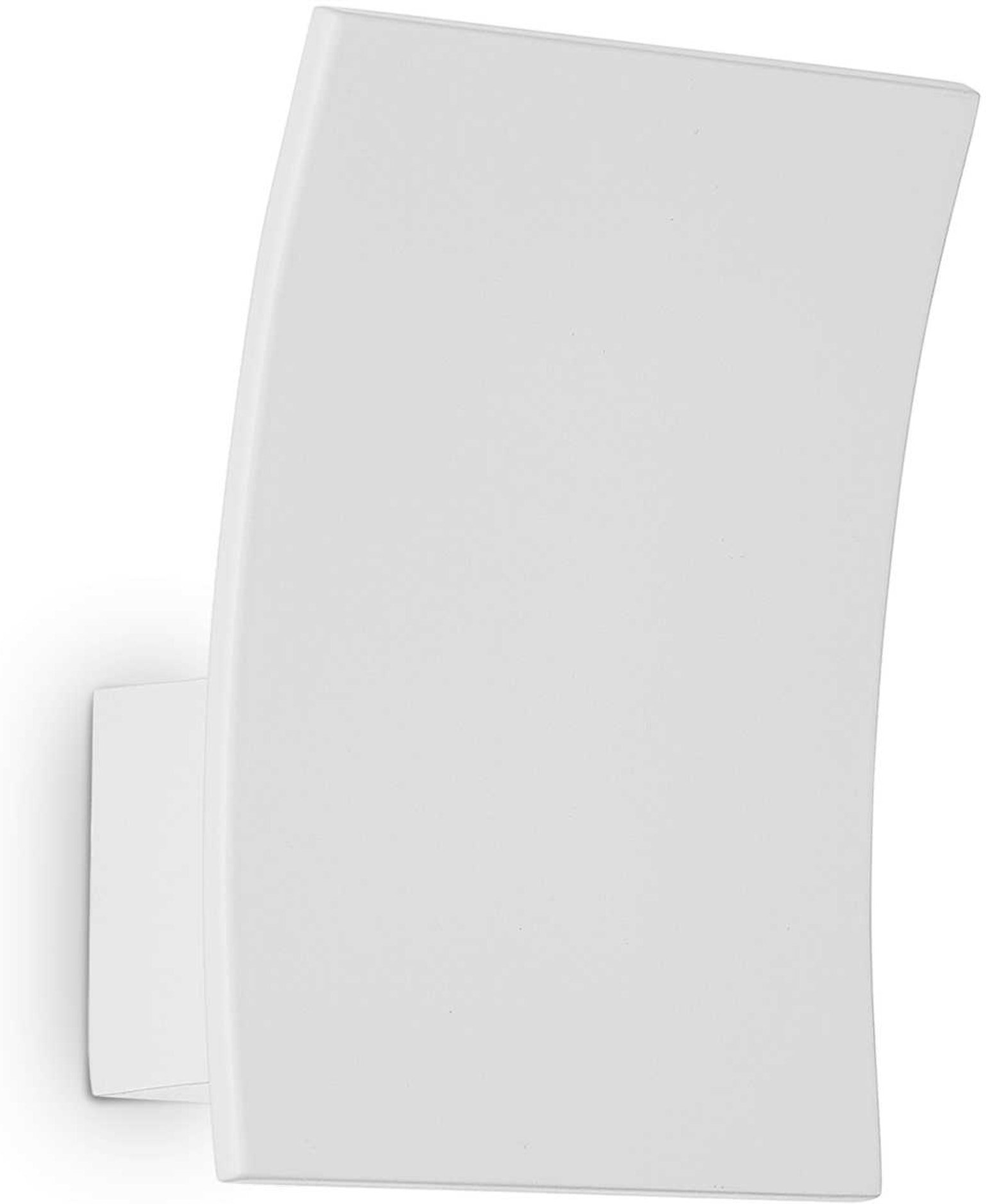 Væglampe/indendørslampe Ideal Lux Fix mat hvid metal med integreret LED 420 lm 3000 K  -  15Ã7Ã10 cm