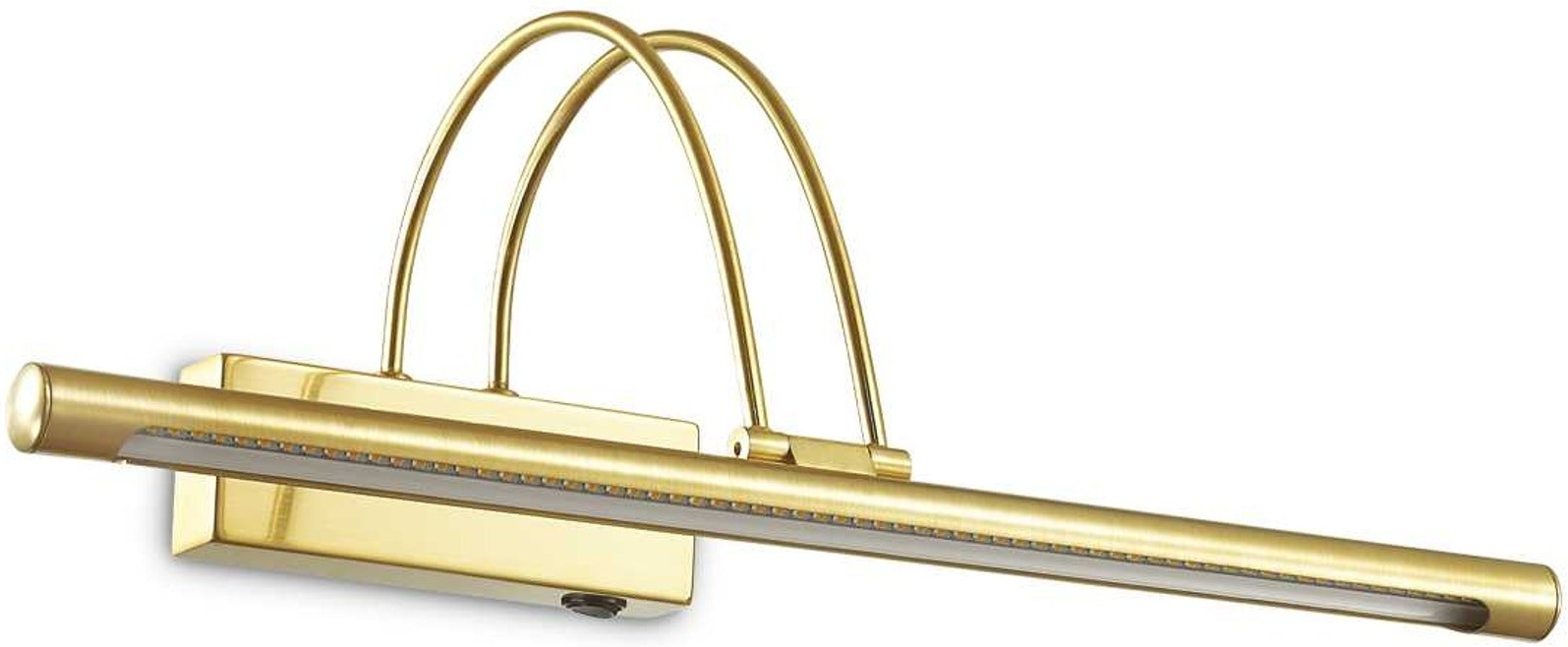 Væglampe Ideal Lux Bow LED messing indendørs minimalistisk belysning