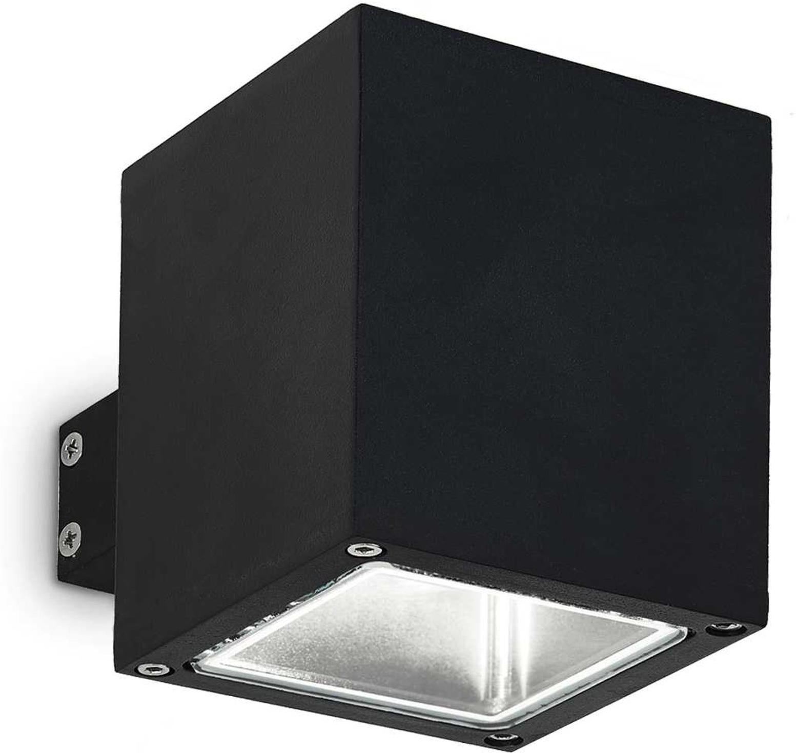 Udendørs væglampe Ideal Lux Snif Square sort aluminium IP44 G9 9Ã10Ã14 cm