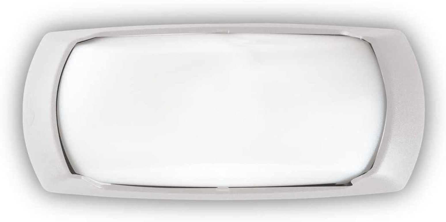 Udendørs væglampe Ideal Lux Felix vejrbestandig hvid IP66 plast E27 30x13x8,5 cm