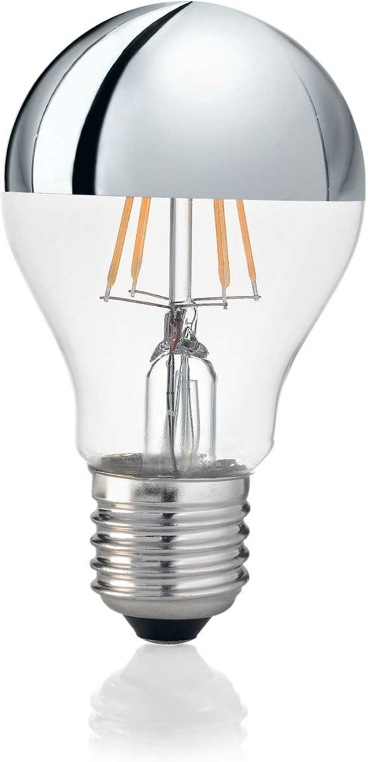 LED-lyspære Ideal Lux E27 8W 770lm 3000K krom Ø6ÃH10,5cm