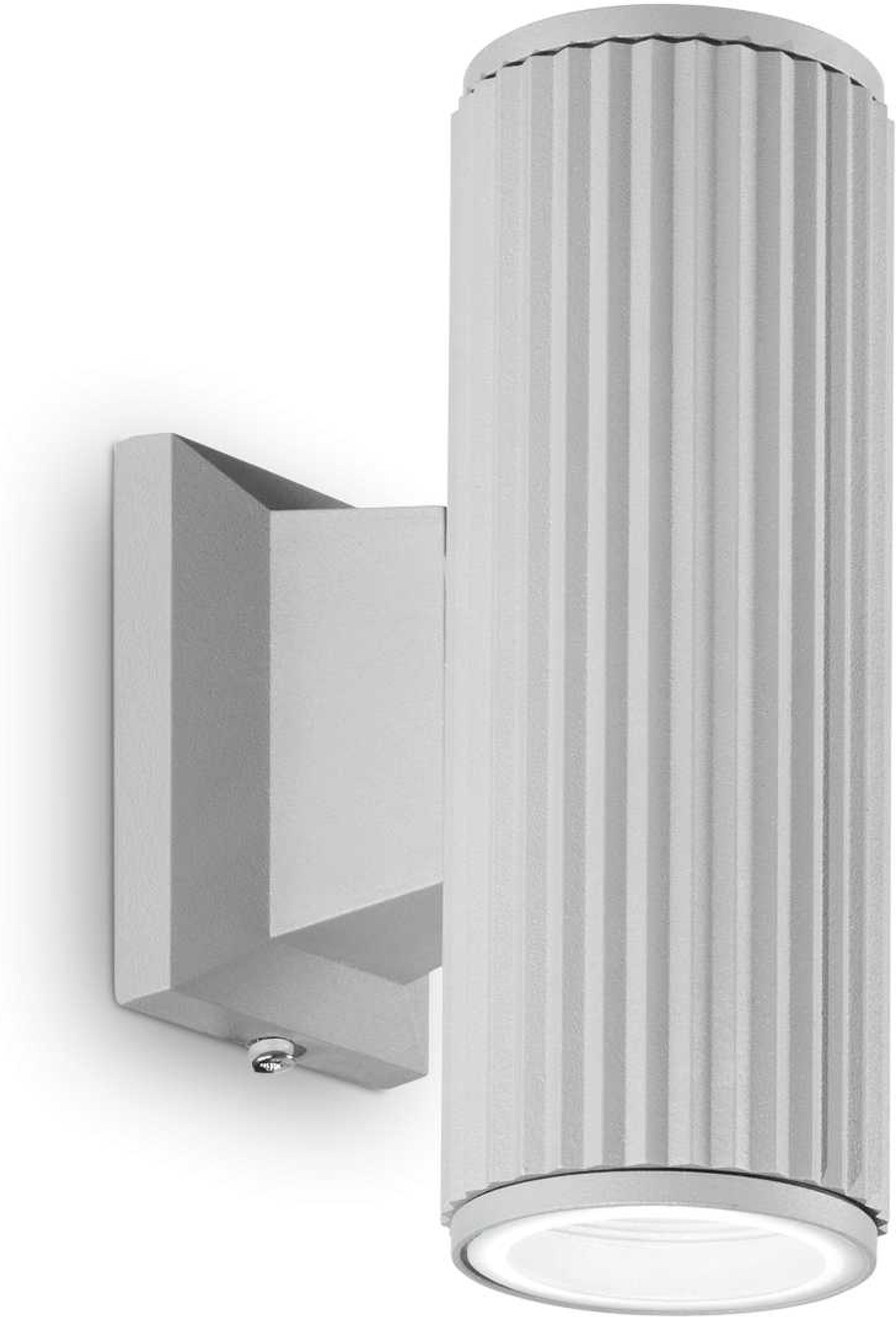 Udendørs væglampe Ideal Lux Base grå aluminium IP44 2xGU10