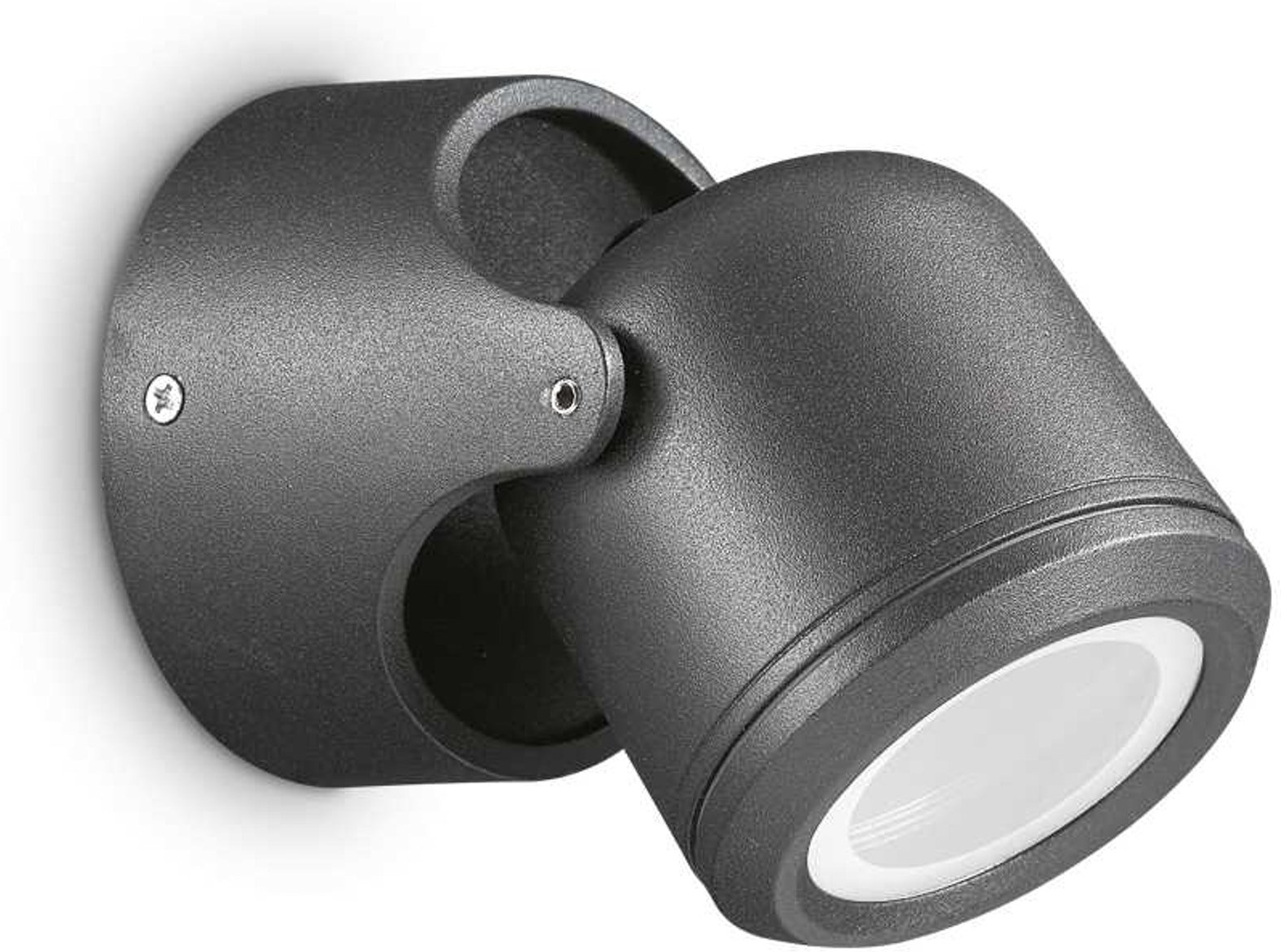 Udendørs væglampe Ideal Lux Xeno sort med justerbar glasdiffuser - aluminium vægspot IP44, GU10