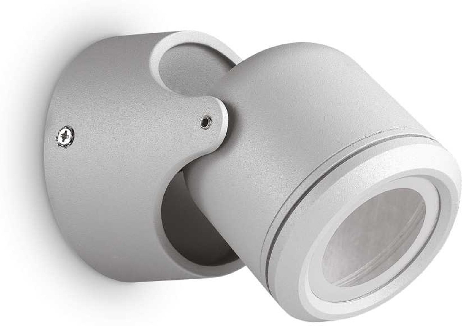 Udendørs væglampe Ideal Lux Xeno grå  -  aluminium facadebelysning GU10 IP44