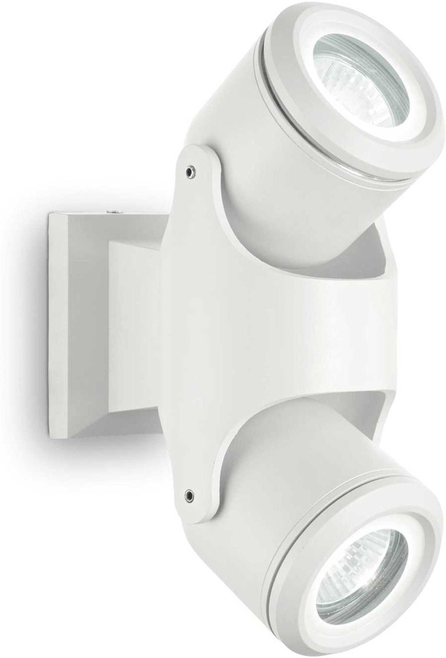 Udendørs loftslampe Ideal Lux Xeno i hvid IP44 med justerbare glasdiffusorer 2 x GU10