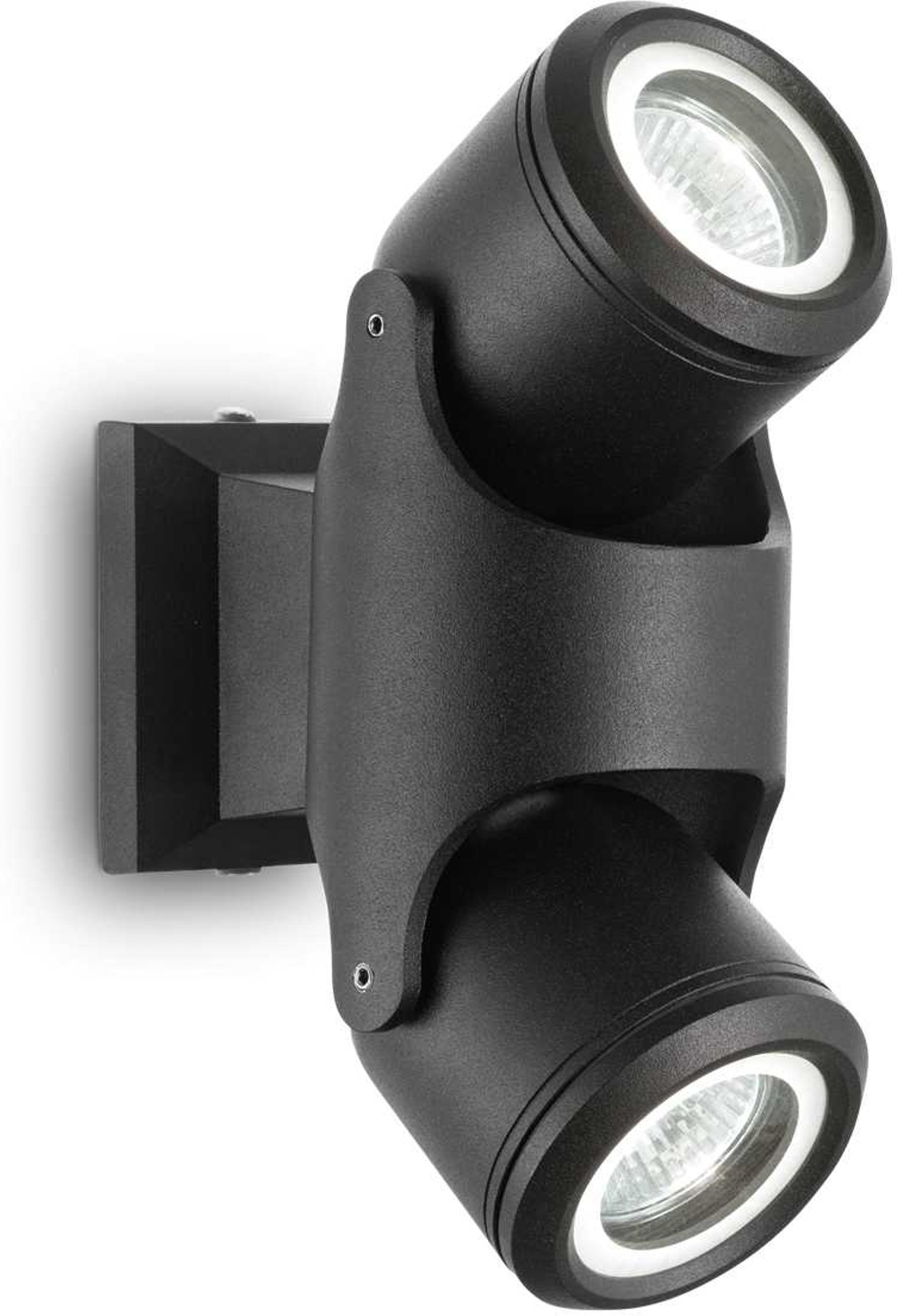 Udendørs loftlampe Ideal Lux Xeno sort i aluminium og metal IP44 med justérbare hoveder og GU10-fatninger
