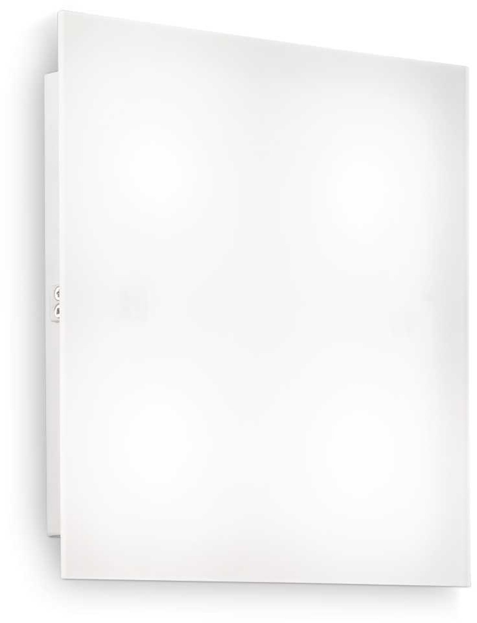 Ideal Lux Flat væglampe indendørs 20x20x5 cm hvid med integreret GX53-pære 910 lm 3000K