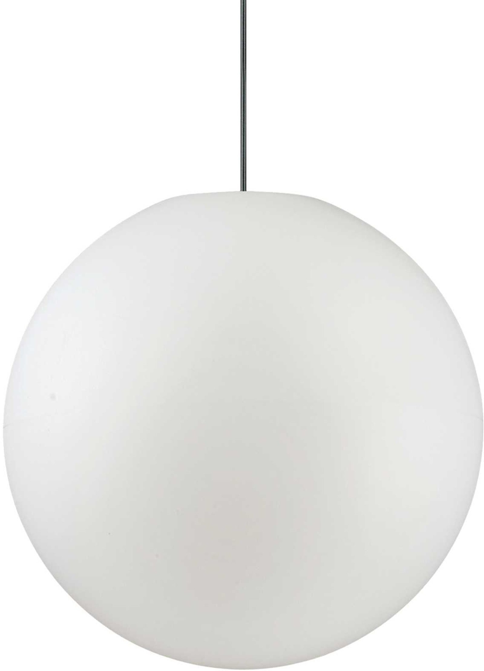 Udendørs pendellampe Ideal Lux Sole Ø50 cm justerbar hvid IP44 E27