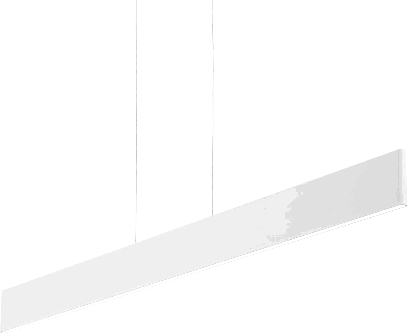 Pendel lampe Ideal Lux Desk hvid med integreret LED 2100 lm justerbar højde 200-1200 mm