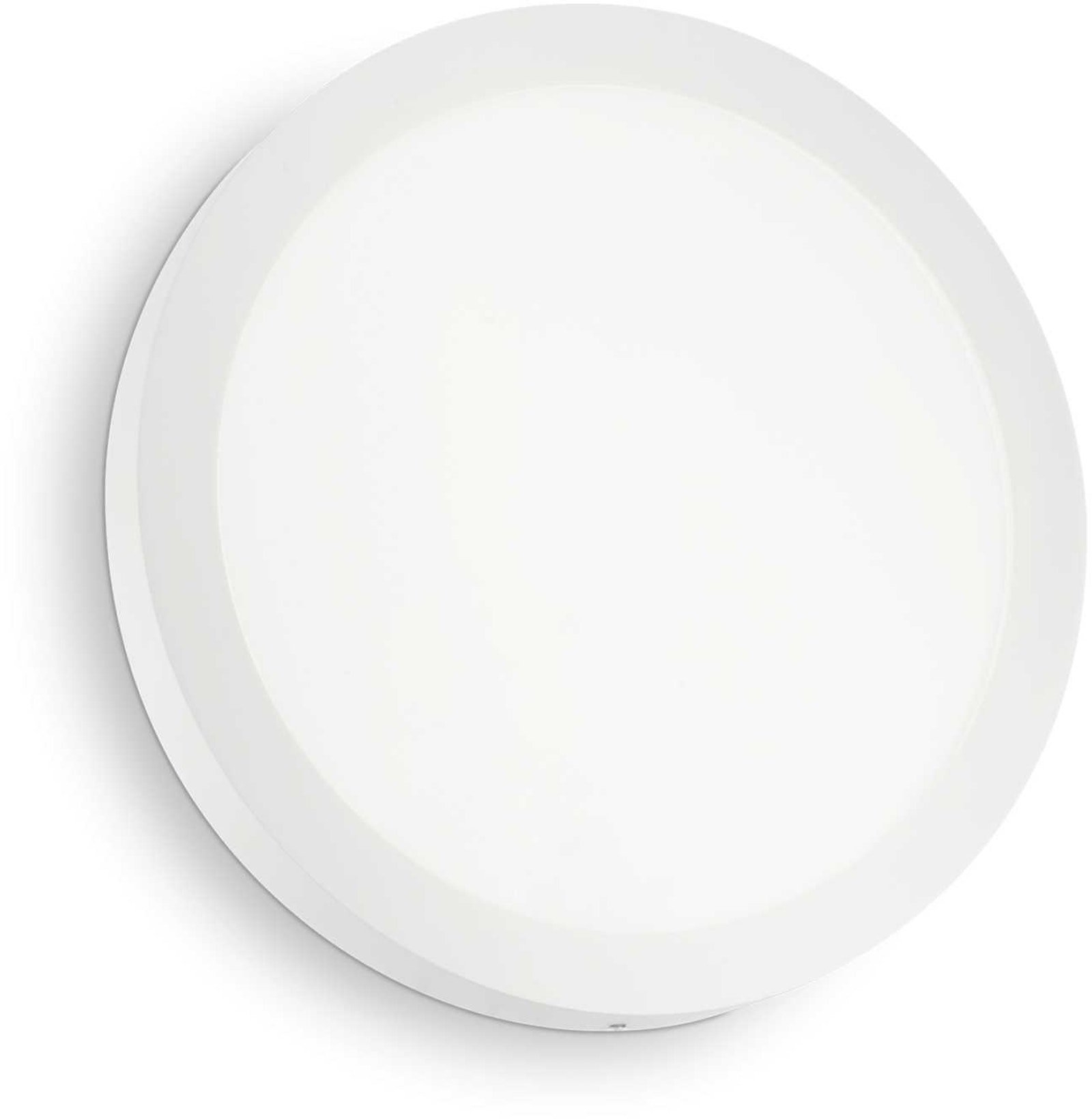 Væglampe Ideal Lux Universal integreret LED Ø30 x 4 cm hvid 25W 1800 lm 3000K IP20