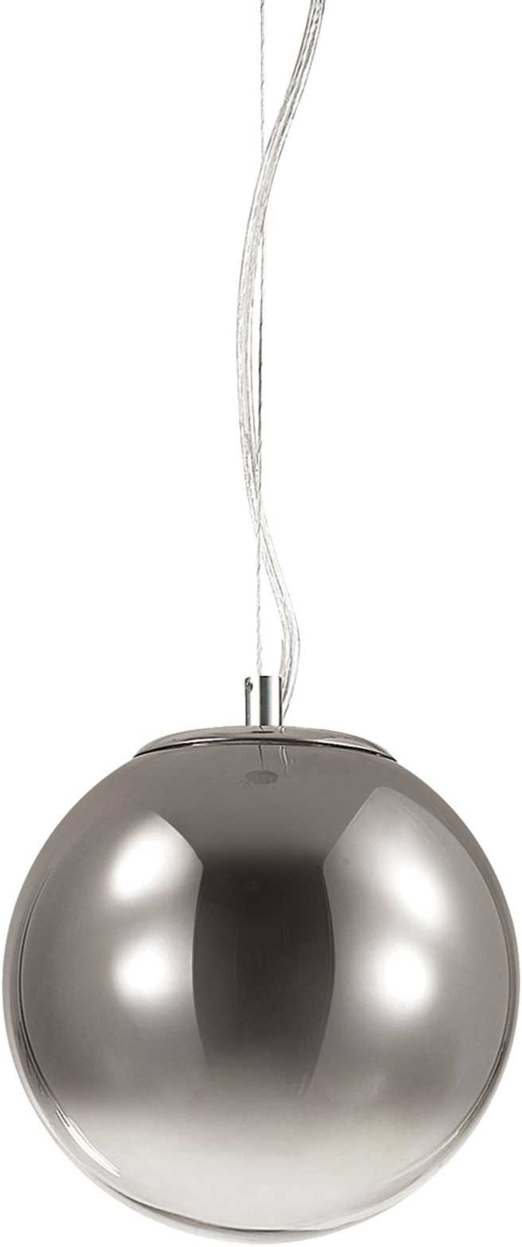 Indendørs pendel lampe Ideal Lux Mapa Fade  -  krom glas Ø30 cm højdejusterbar 36 - 245 cm E27 maks 60W