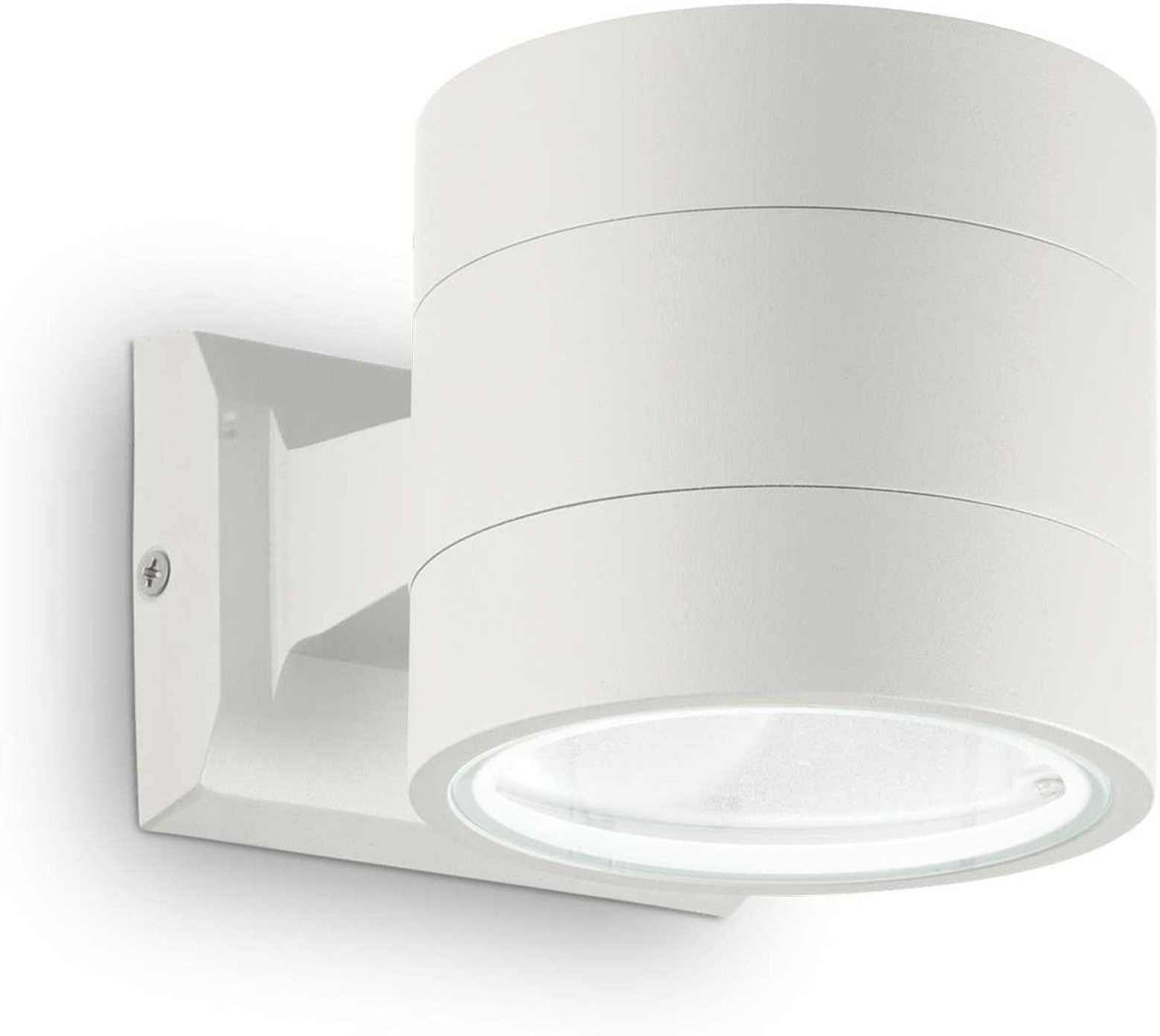 Udendørs væglampe Ideal Lux Snif Round hvid aluminium IP54 G9