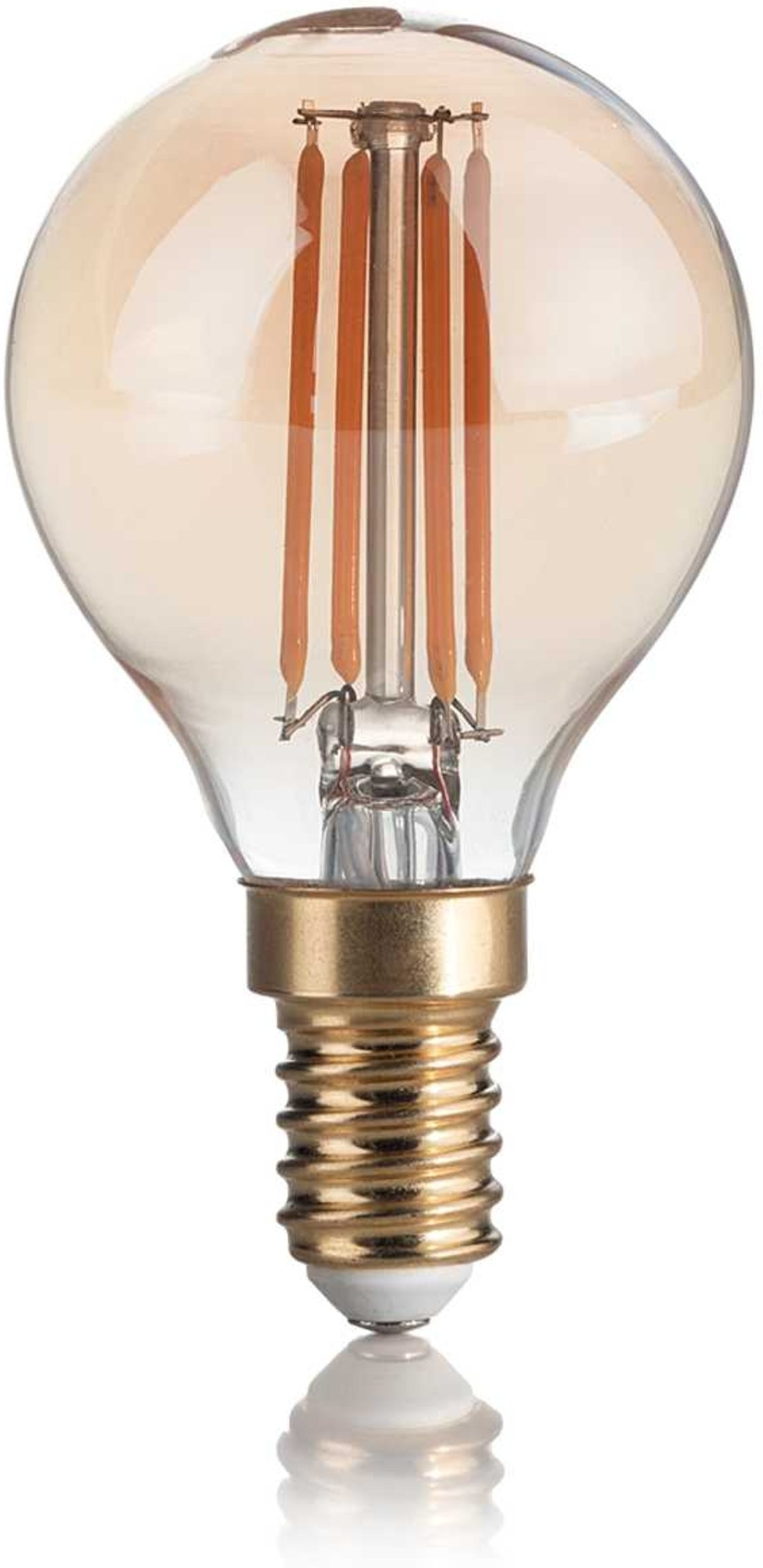 Lyspære Ideal Lux E14 ravfarvet 4W 300 lm Ø45Ã80 mm 2200K vintage charme