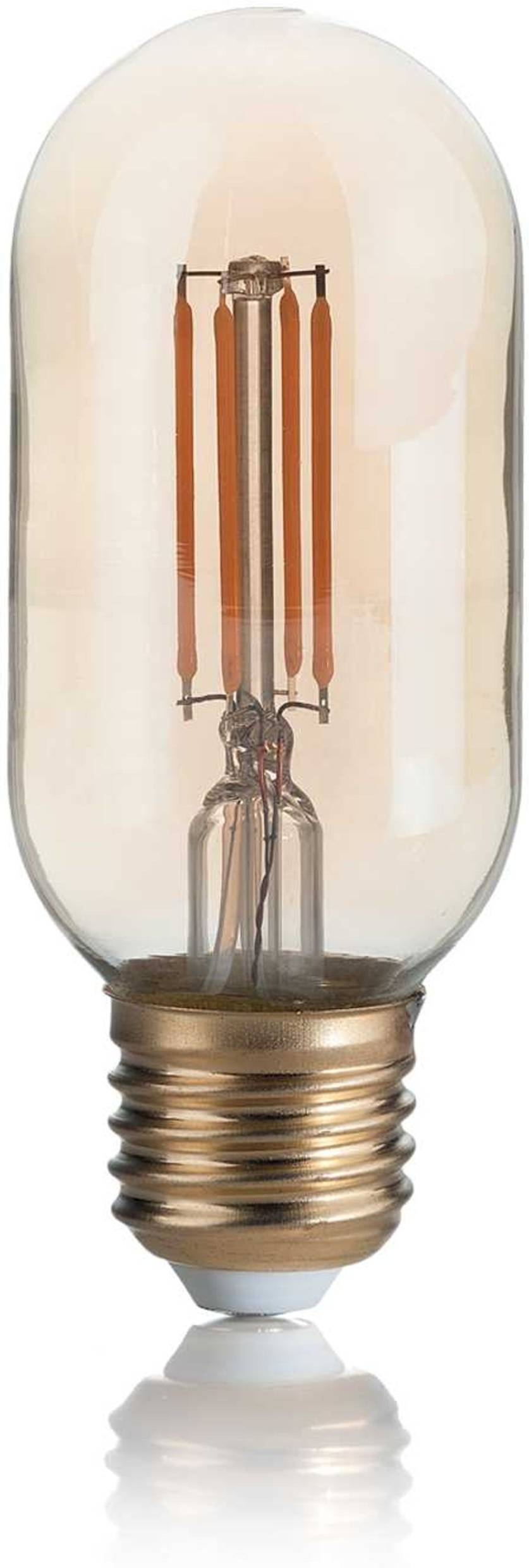 LED-lyspære Ideal Lux E27 ravfarvet glas D4,5ÃH11 cm 4 W 330 lm