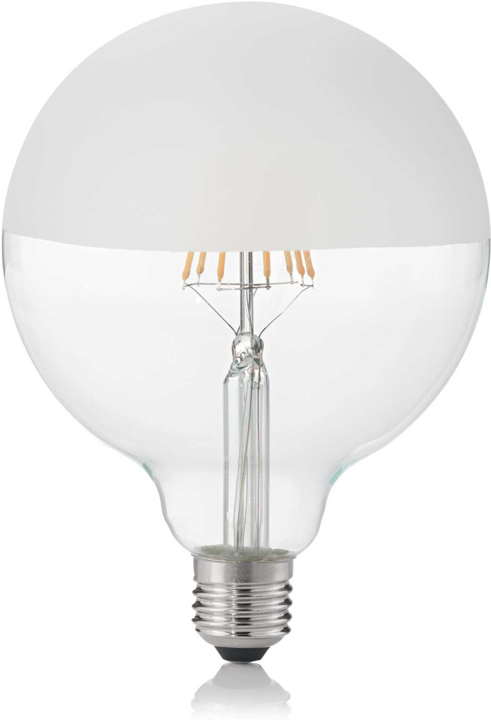 Lyspære Ideal Lux E27-serie Ø12,5Ã17 cm 8 W varm hvid 3000 K 1050 lm
