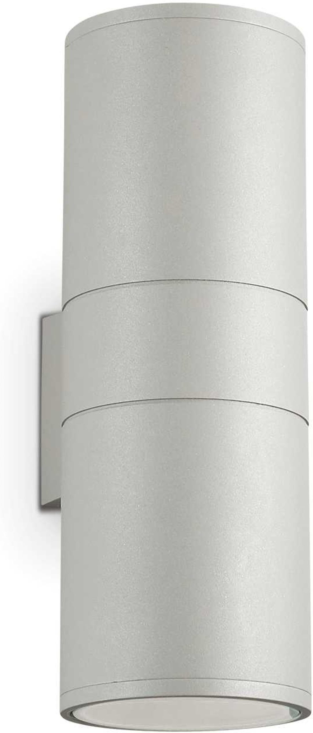 Udendørs væglampe Ideal Lux Gun grå H31xB11xD15 cm IP54 aluminium/metal