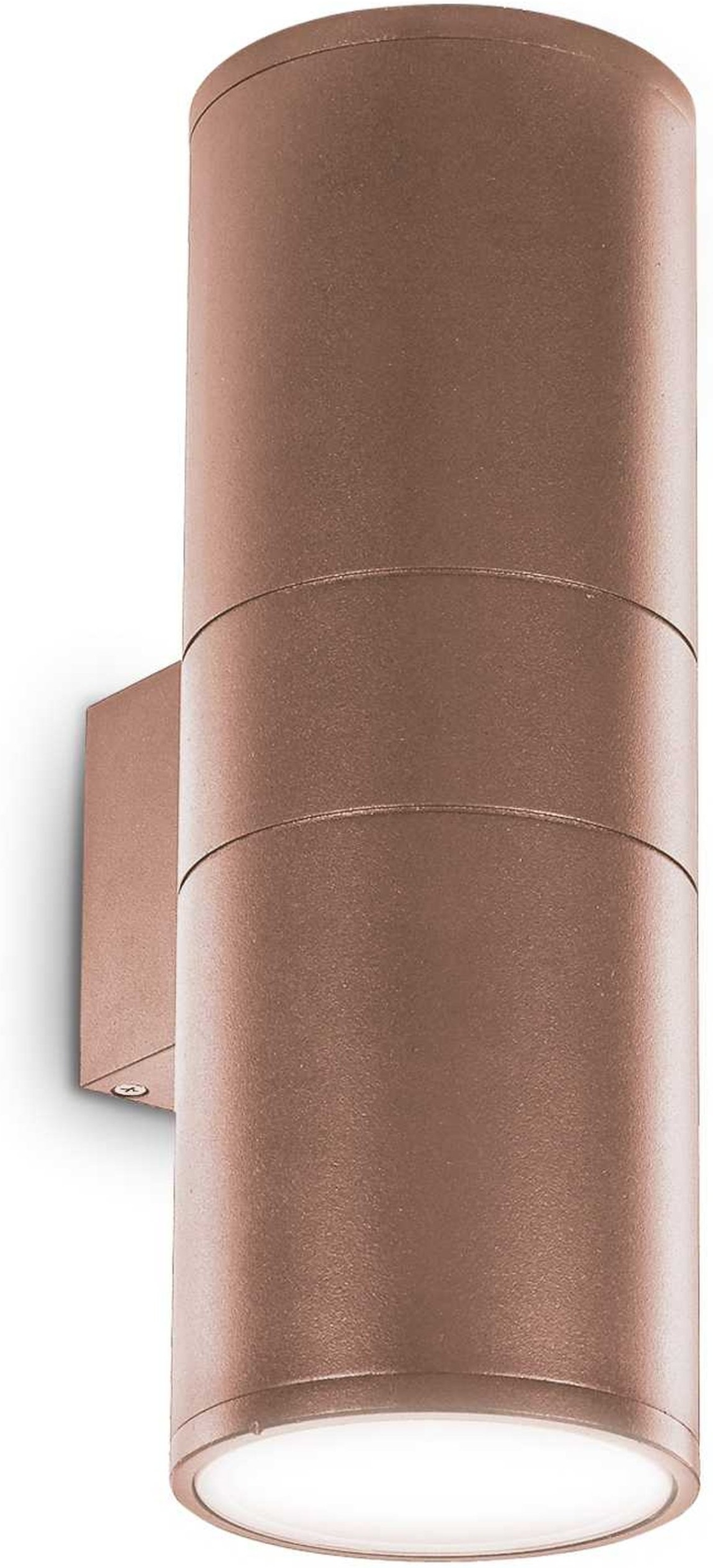 Udendørs væglampe Ideal Lux Gun i aluminium/metal kaffefarvet IP54 H31 cm