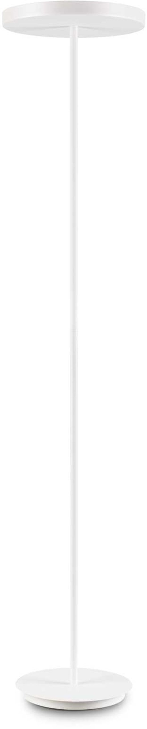 Gulvlampe Ideal Lux Colonna Ø35 x H181 cm mat hvid med akryl diffuser og LED-pærer