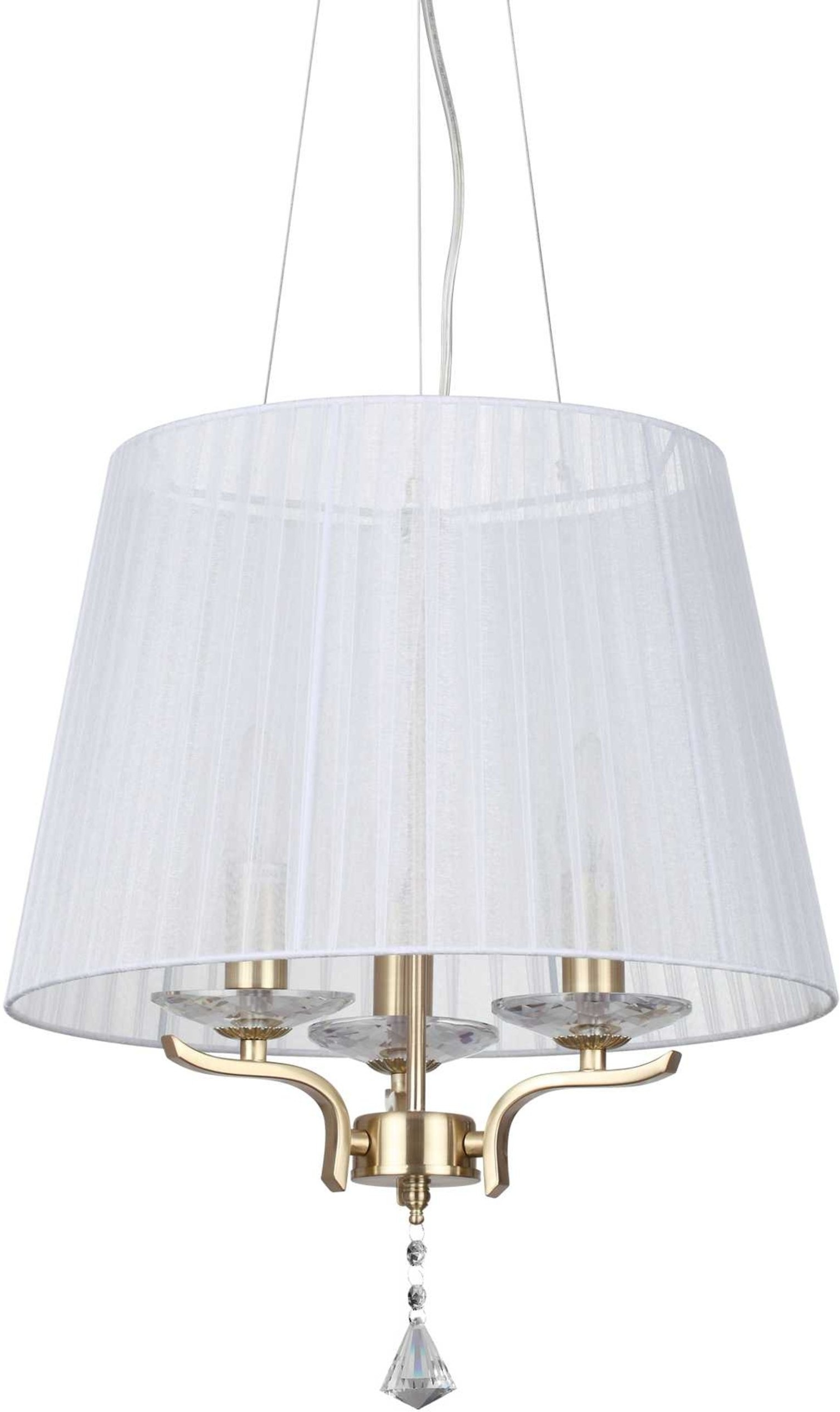 Pendellampe Ideal Lux Pegaso Ø400 mm messing højdejusterbar