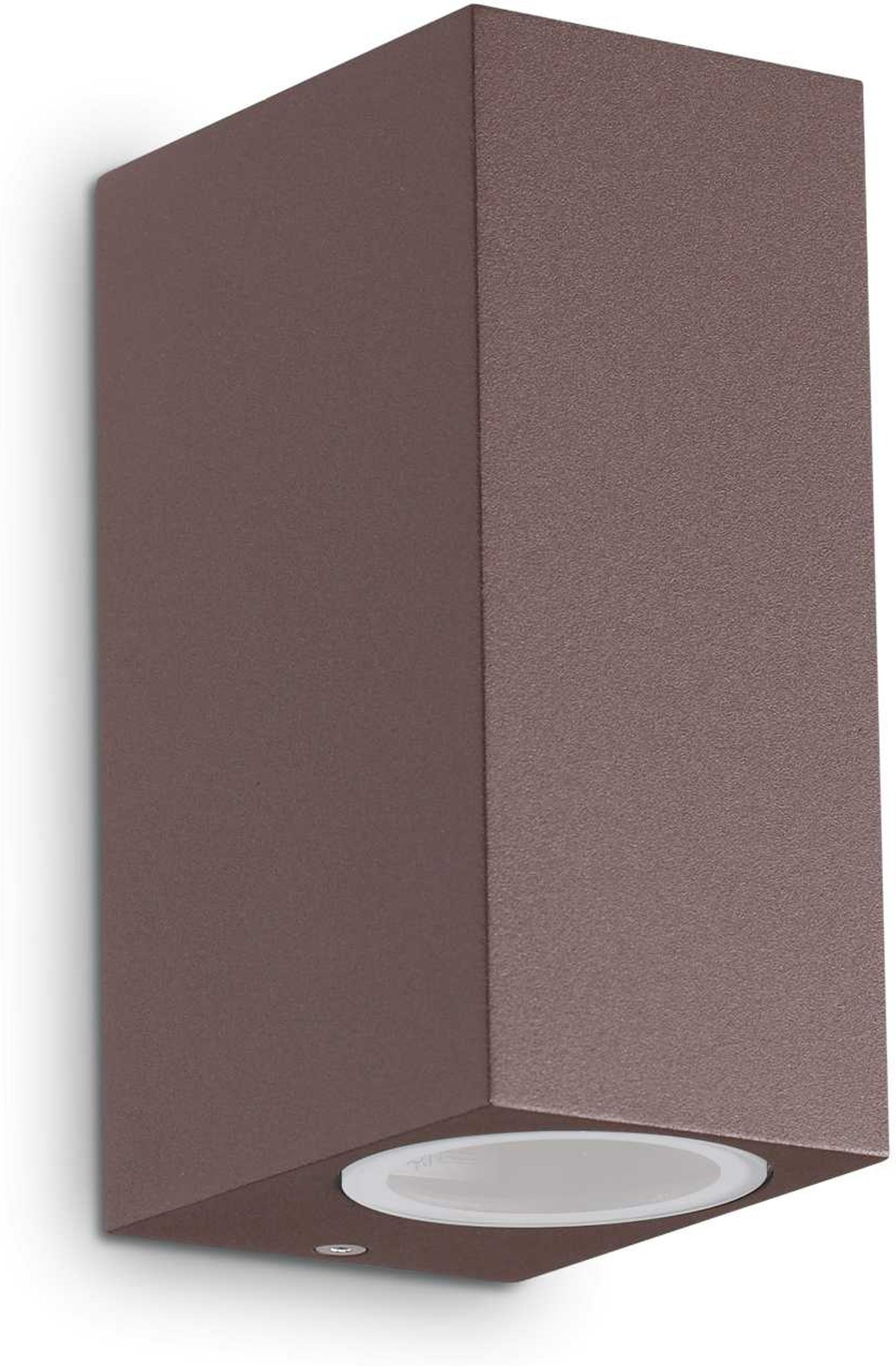 Udendørs væglampe Ideal Lux Up facadelampe i aluminium og metal - kaffe, IP44