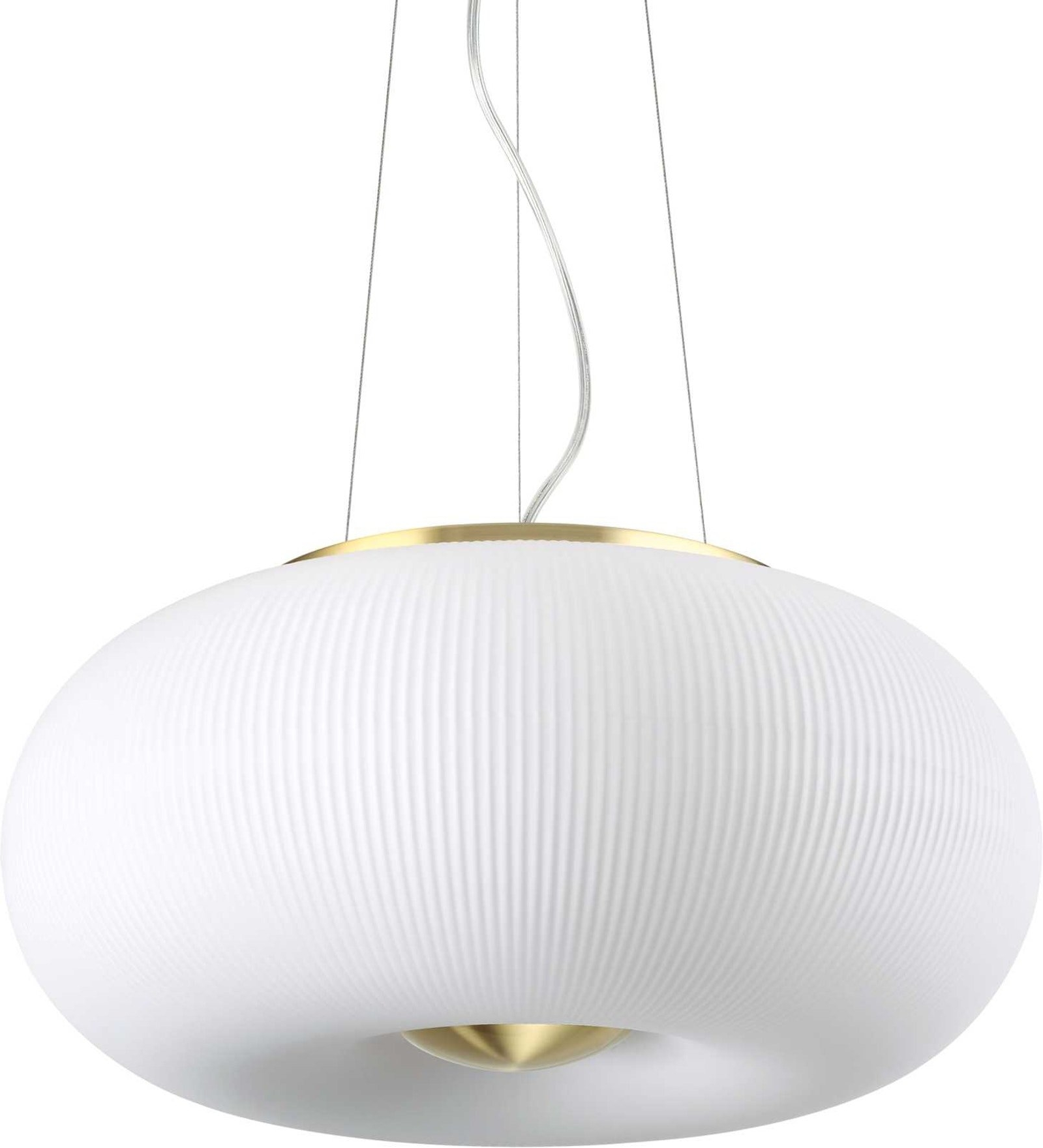 Ideal Lux Arizona pendel lampe Ø40 cm hvid/messing justerbar loftlampe inkl. GX53 pære