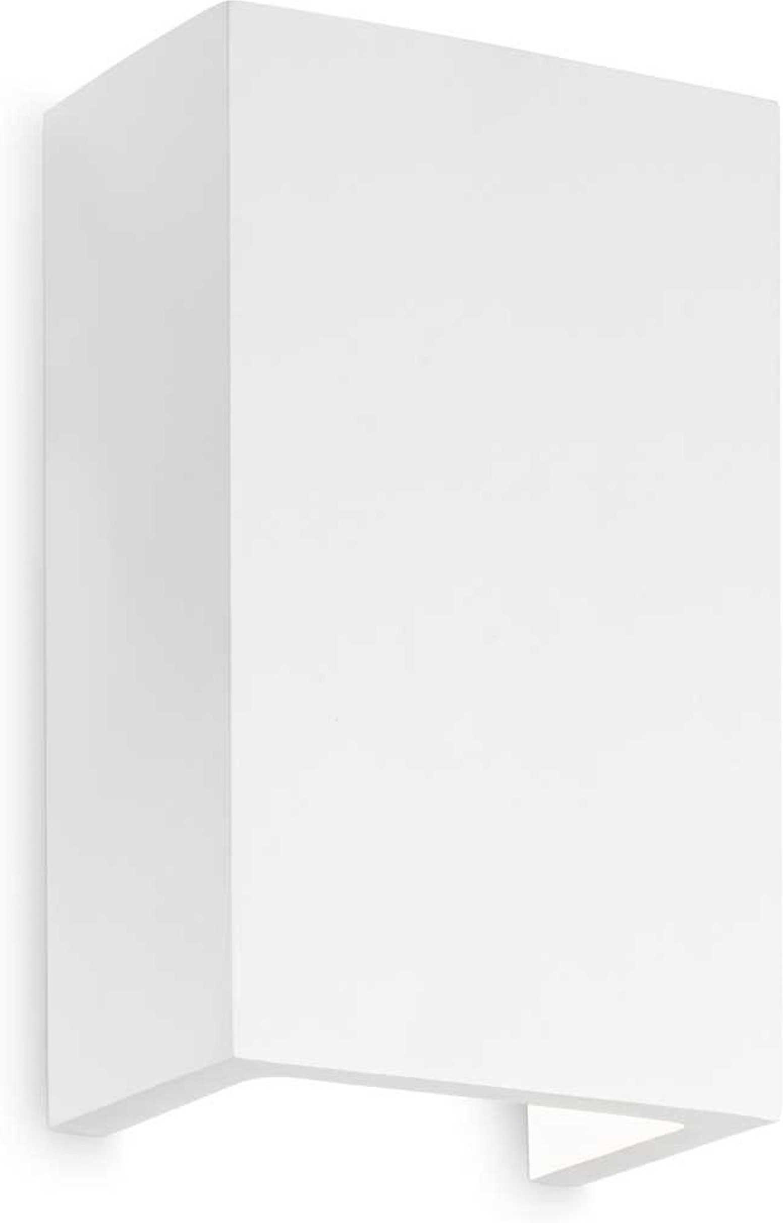 Væglampe Ideal Lux Flash Gesso Hvid Gips Minimalistisk Design 18x7x11 cm G9 IP20