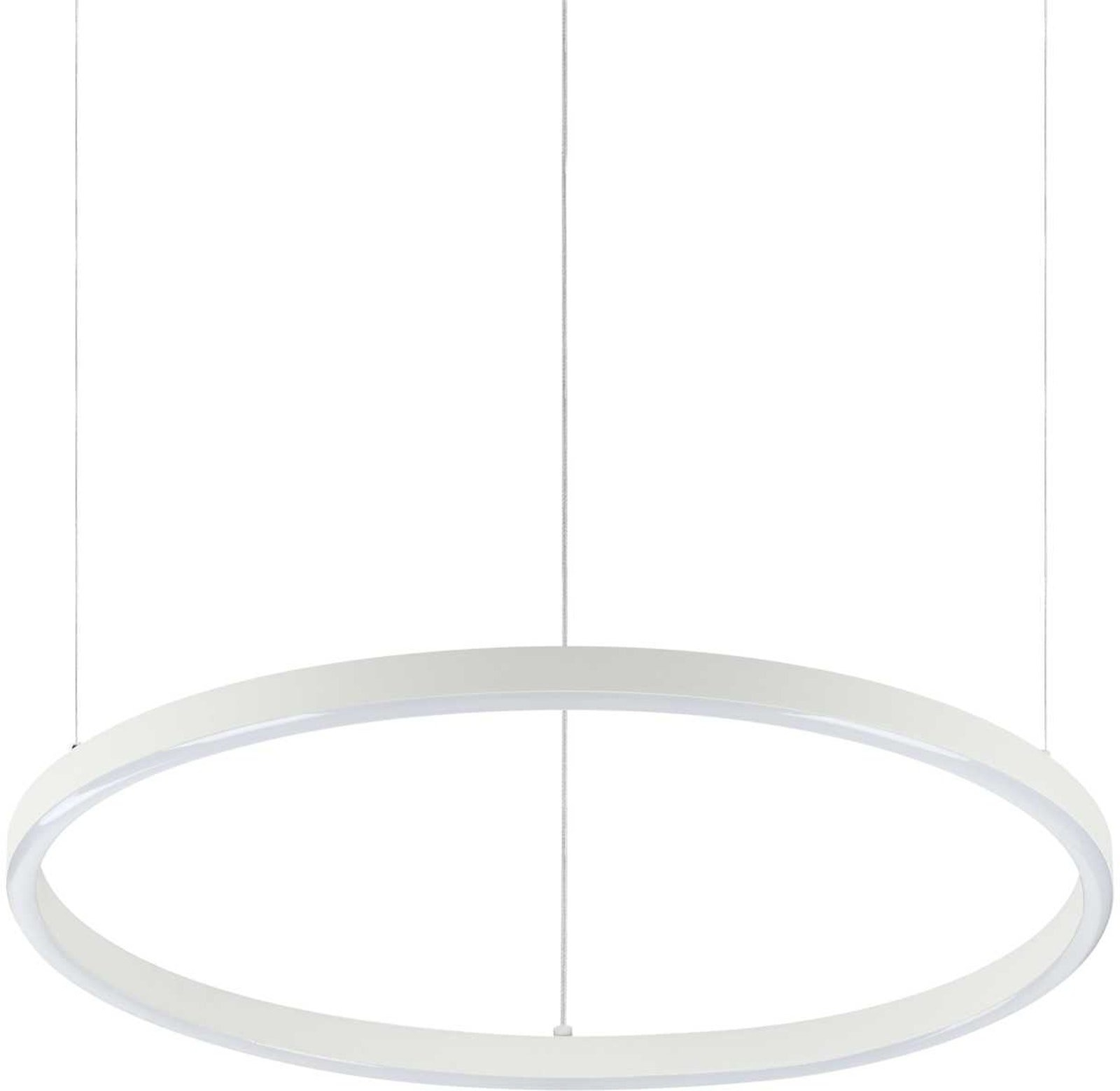 Ideal Lux Oracle Slim pendellampe Ø50 cm H90-205 cm LED 2350lm 3000K mat hvid
