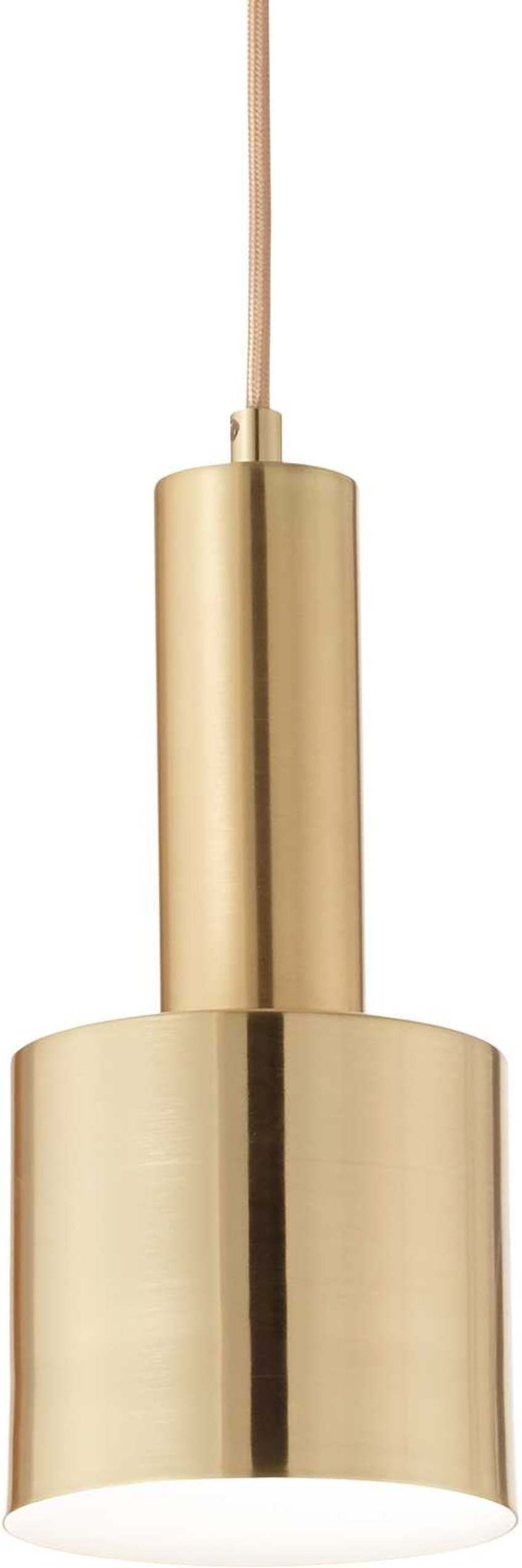 Pendel lampe Ideal Lux Holly messing justerbar Ø120 mm H310-2400 mm