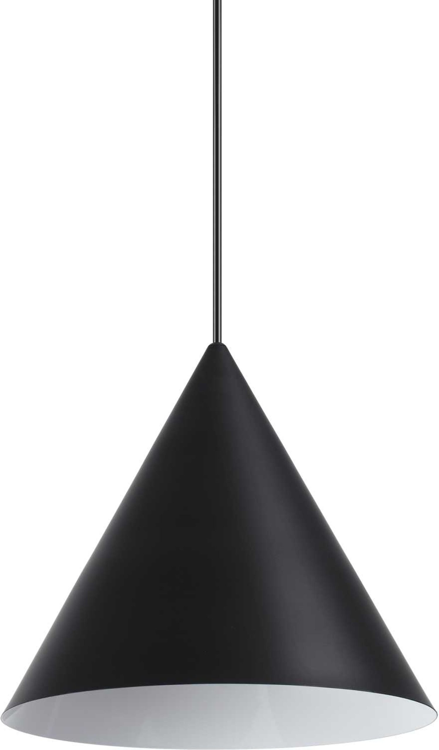 Pendellampe Ideal Lux A-line sort metal Ø300 justerbar højde 330-2420 mm loftlampe
