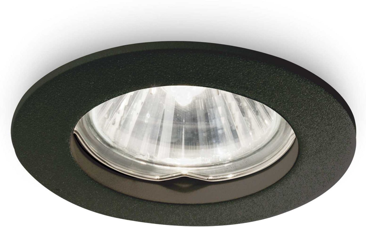 Indbygningsspot Ideal Lux Jazz Ø73Ã20 mm mat sort metal GU10