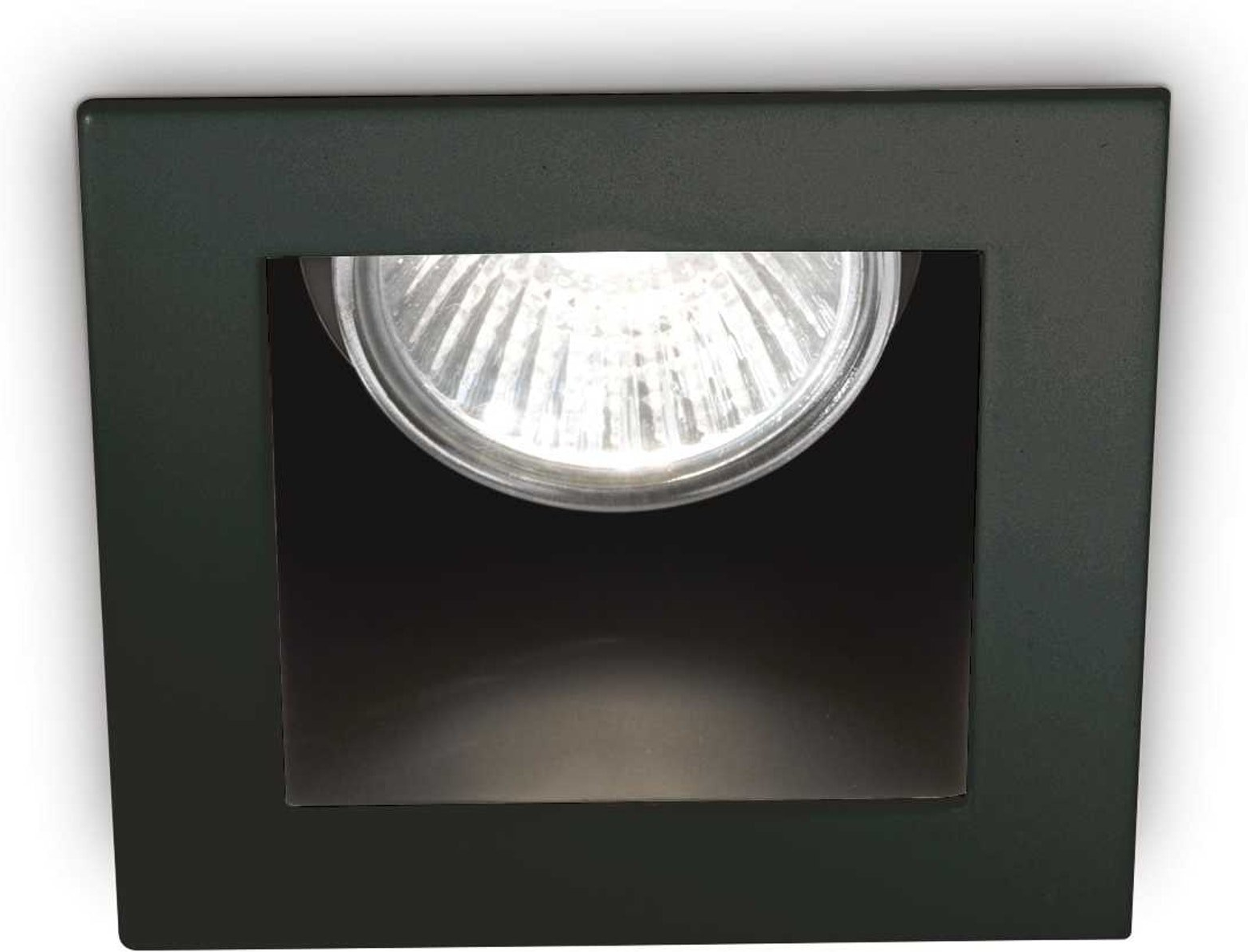 Indbygningsspot Ideal Lux Funky sort Ø9xH11,5 cm metal GU10