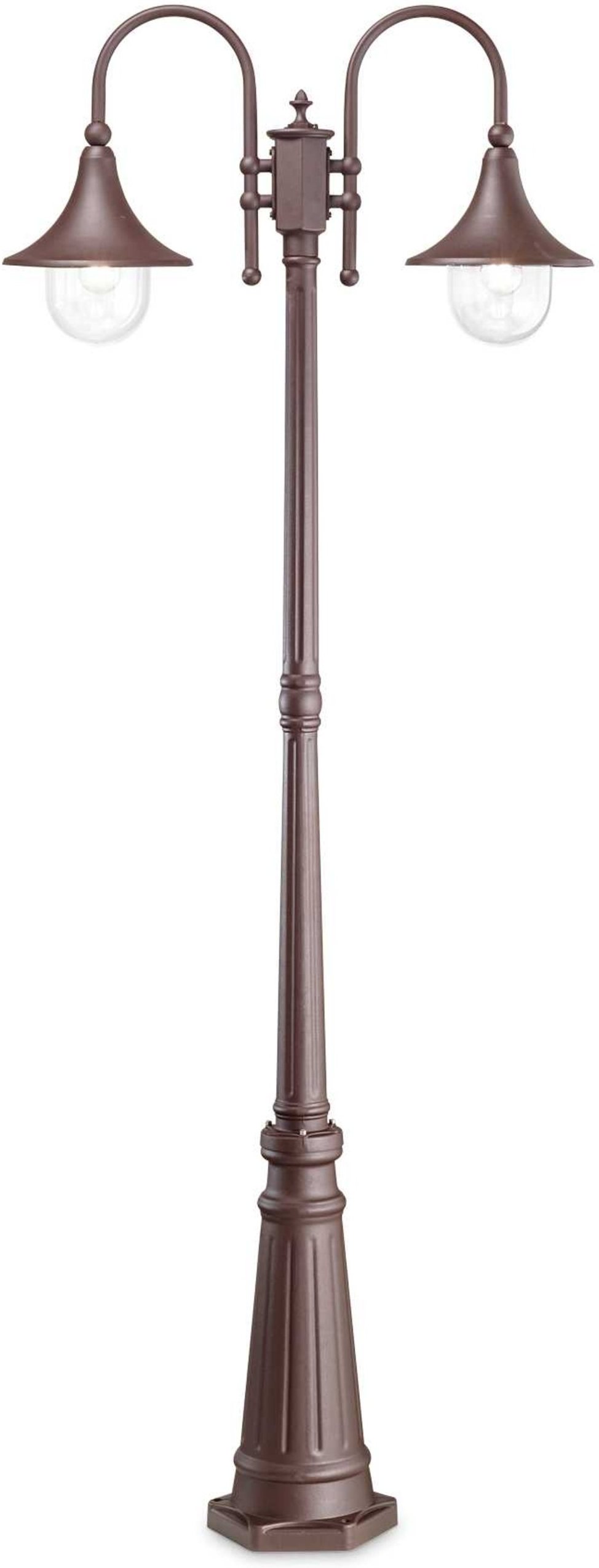 Udendørs gulvlampe Ideal Lux Cima kaffe  -  terrasselys, IP43, 2xE27 fatning