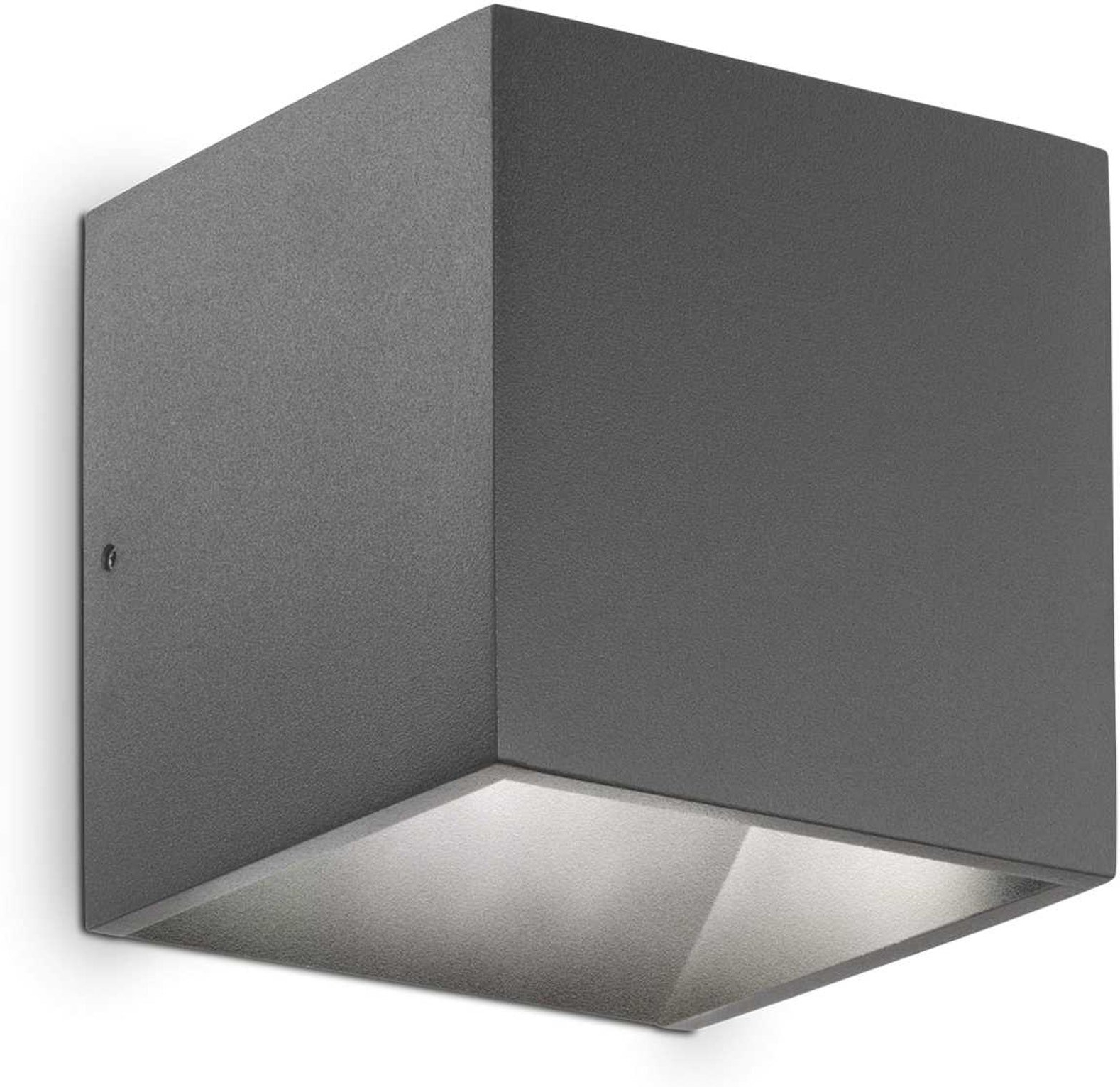 Udendørs væglampe Ideal Lux Rubik antracit LED 9W 630 lm 3000 K IP44 10Ã10Ã10 cm