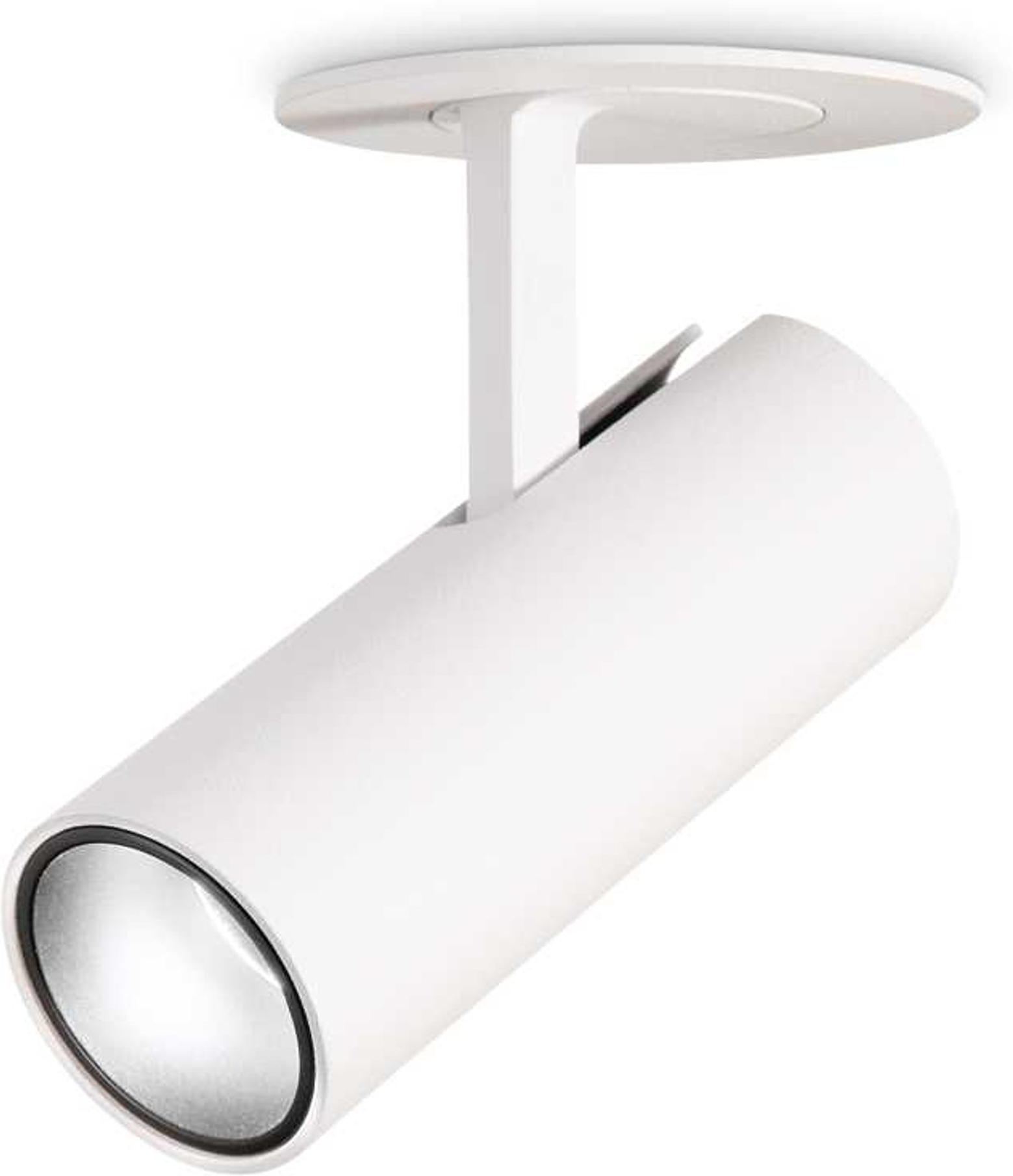 Indbygningslampe Ideal Lux Play LED downlight i hvid aluminium, Ø8,7 x H12,5 cm, 7W 3000K 520 lm IP20 inkl. LED-pære