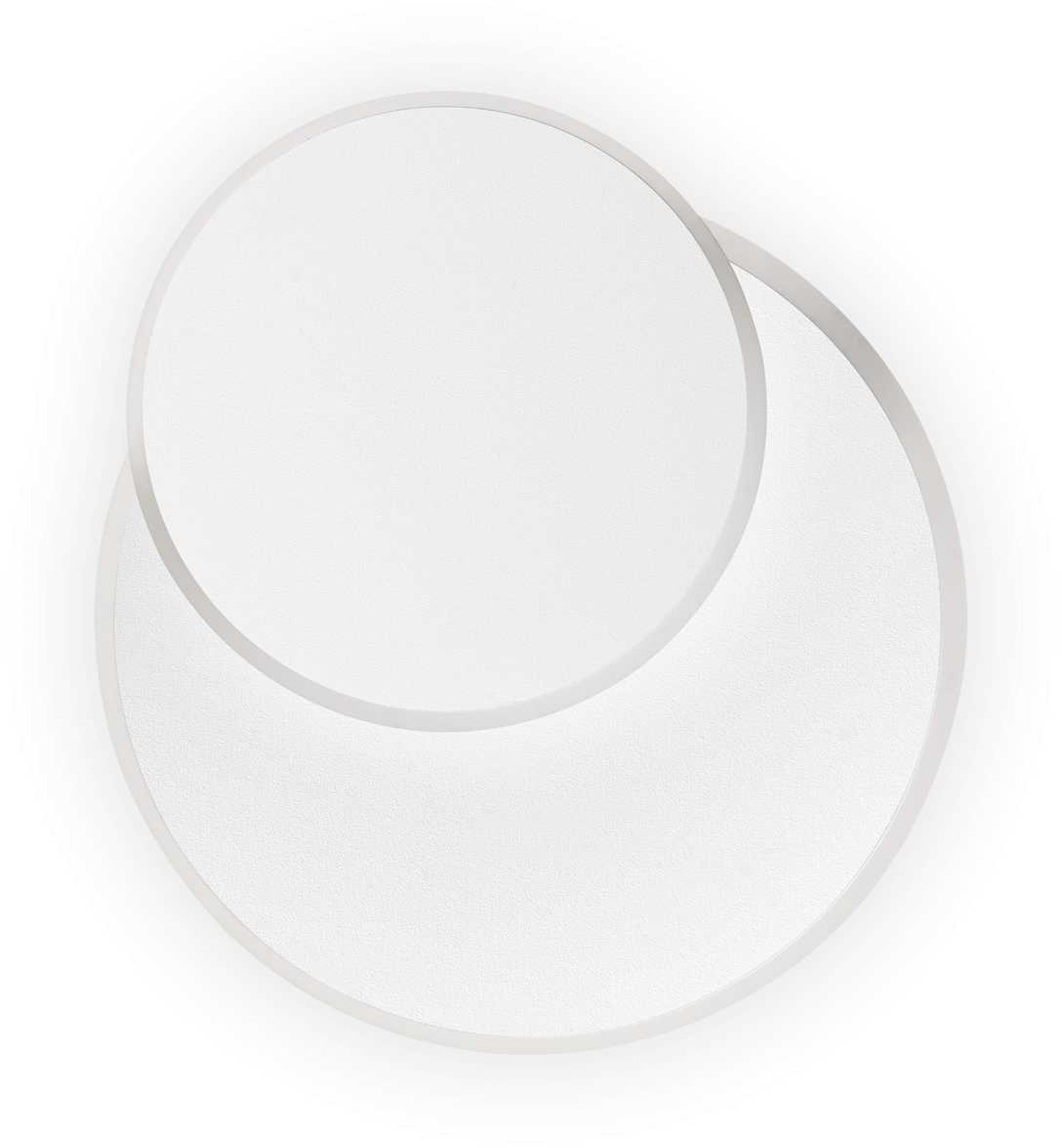 Væglampe Ideal Lux Pouche rund Ø25 cm hvid indendørs LED