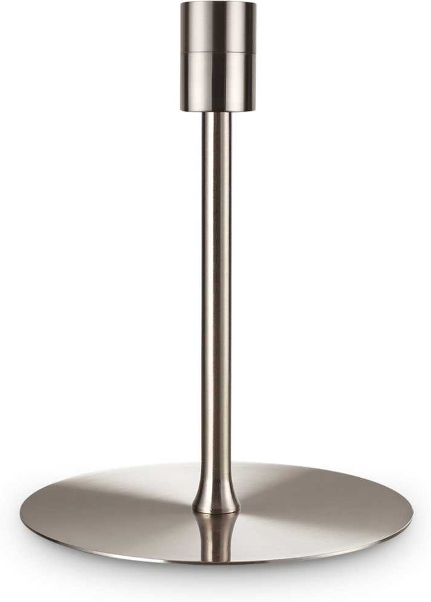 Bordlampe Ideal Lux Set Up nikkelfarvet Ø14,5 x H23,5 cm E27-fatning op til 60W