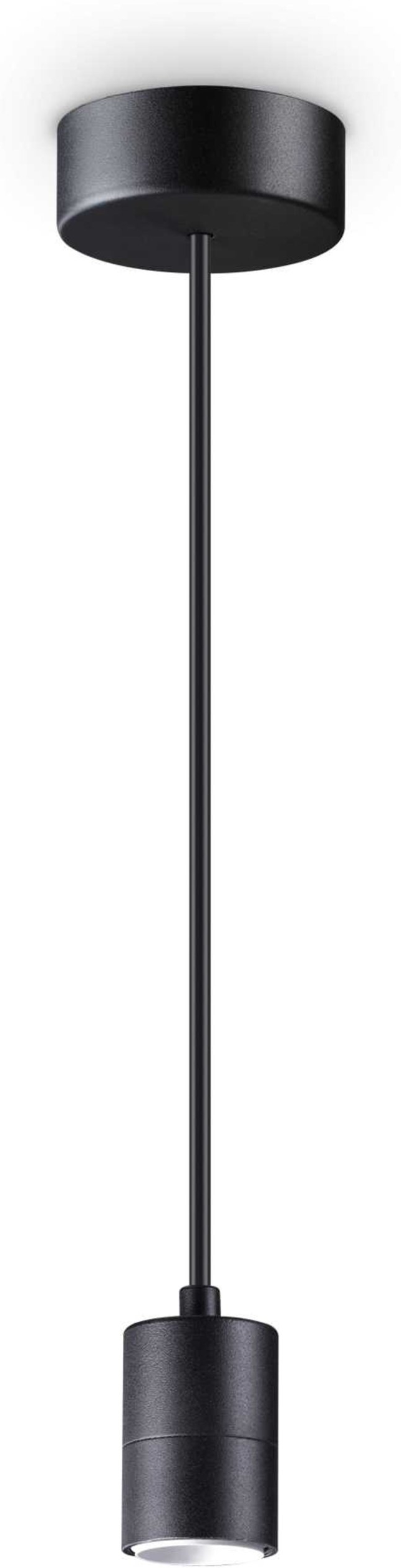 Pendellampe Ideal Lux Set Up Ø45 x H227-2145 mm justerbar sort