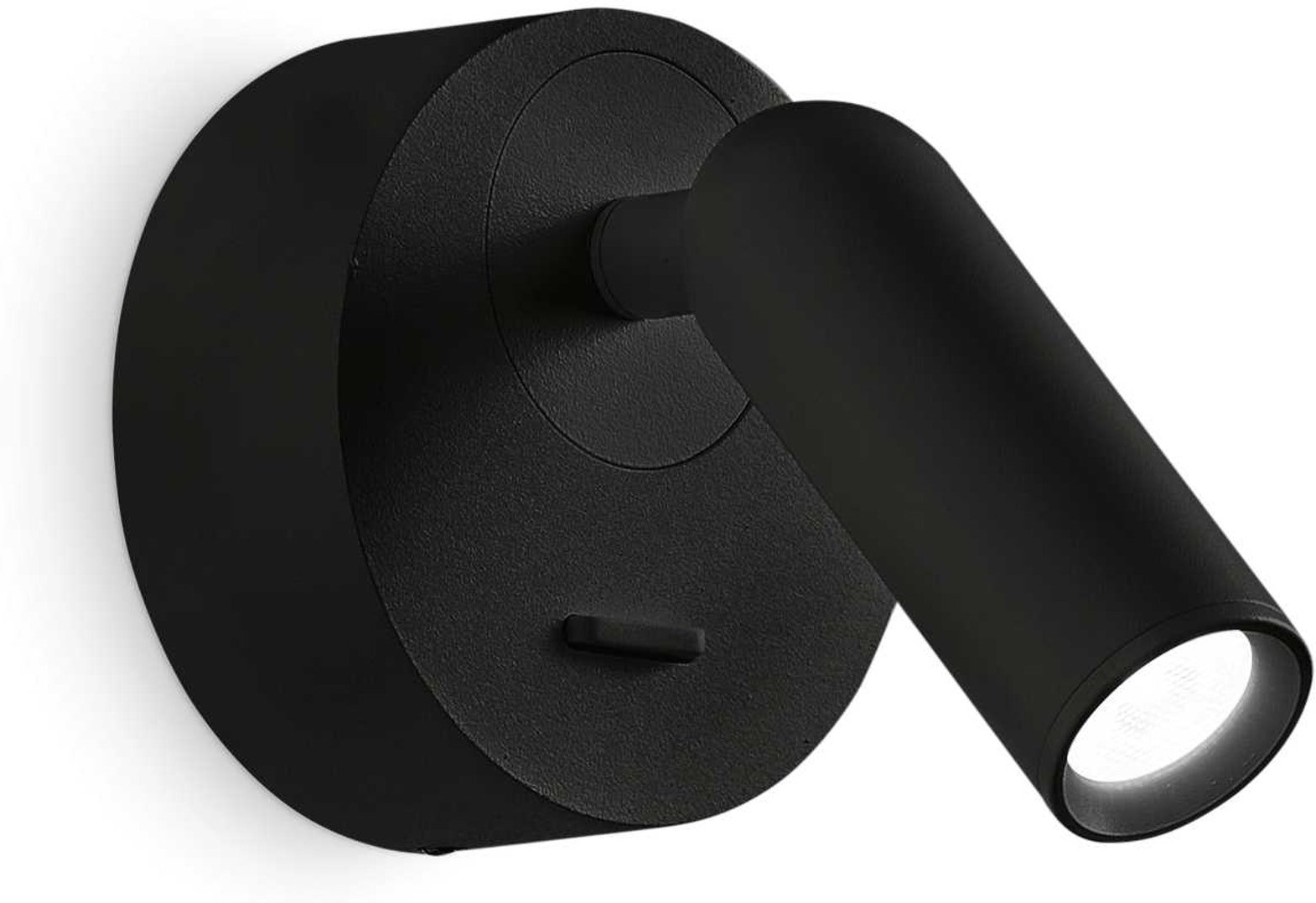 Væglampe Ideal Lux Bean indendørs LED 3,5W 220 lm 3000K sort metal og glas